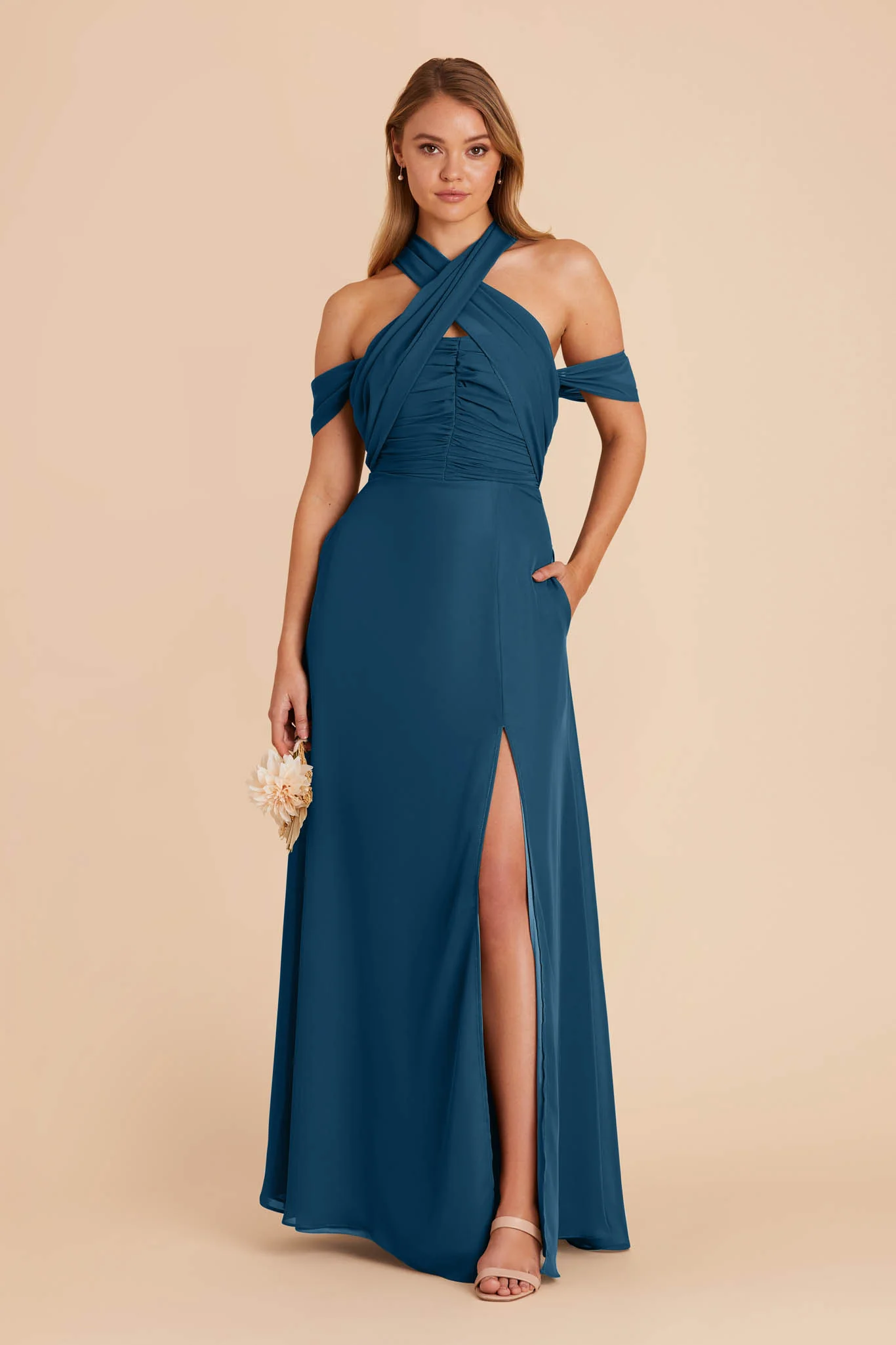 Swatch - Chiffon in Dark Teal - Image 2