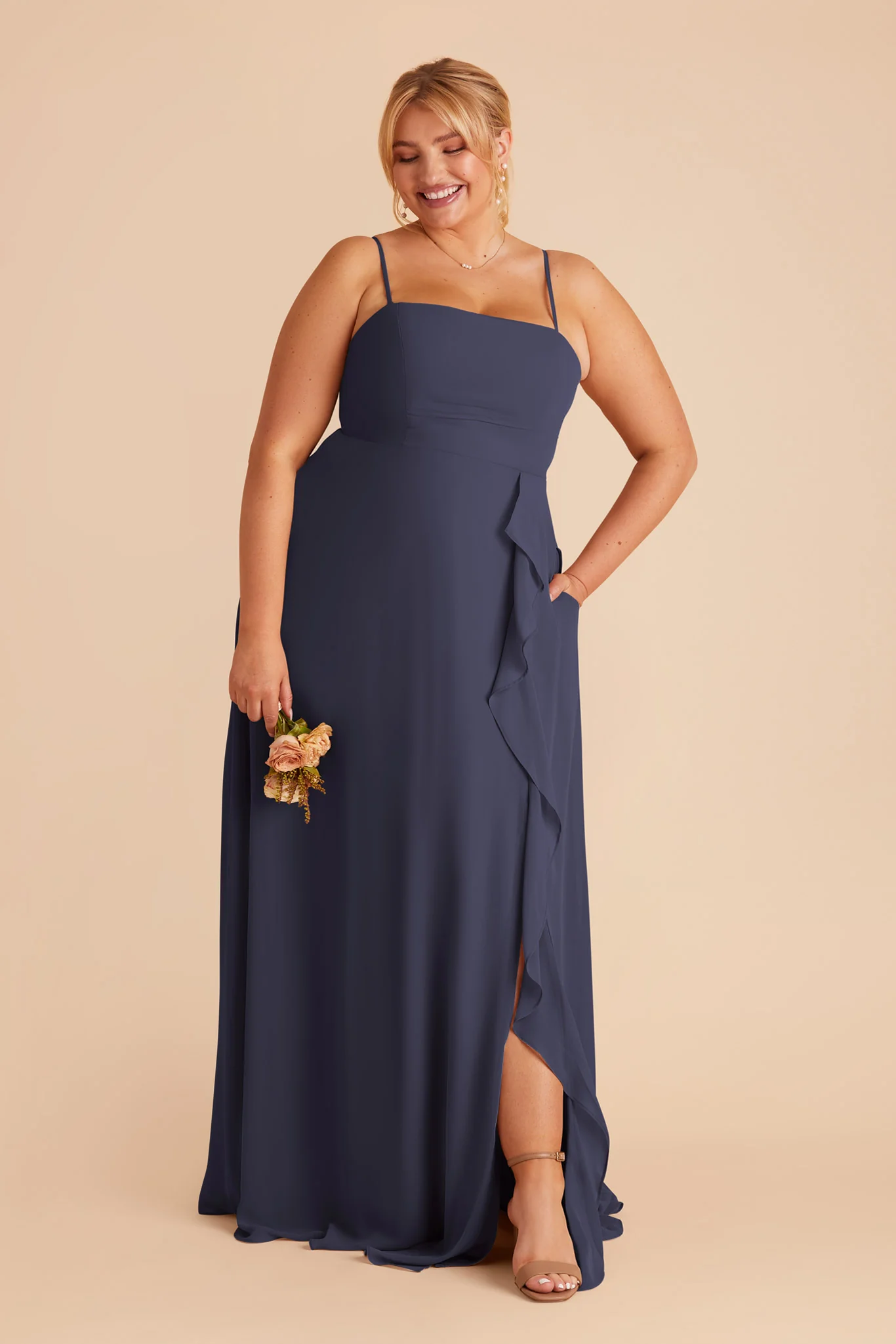 Swatch - Chiffon in Dusk Blue - Image 2
