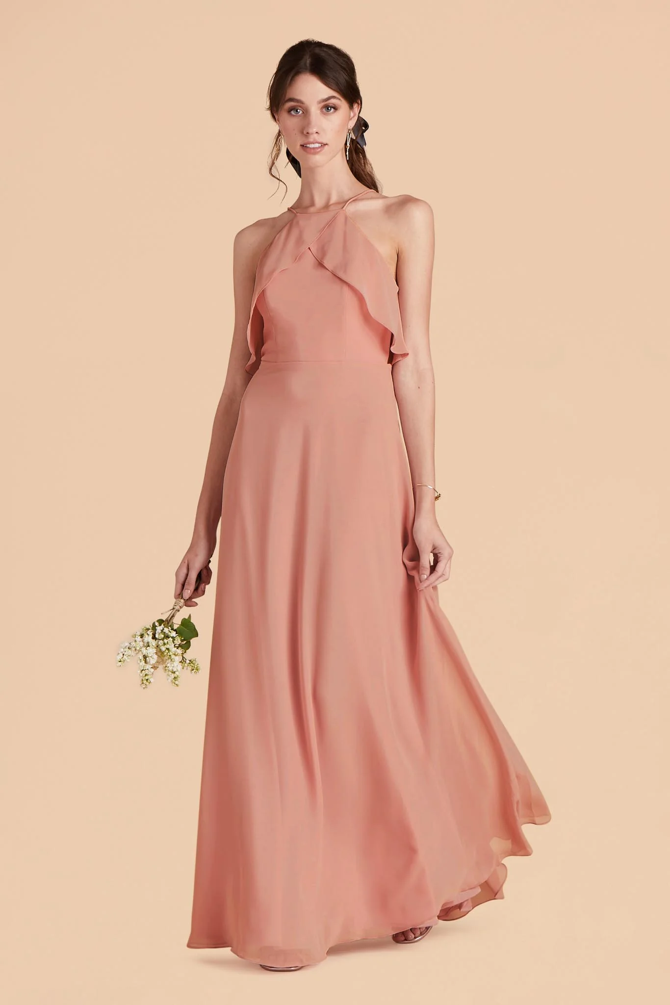 Swatch - Chiffon in Dusty Rose - Image 3