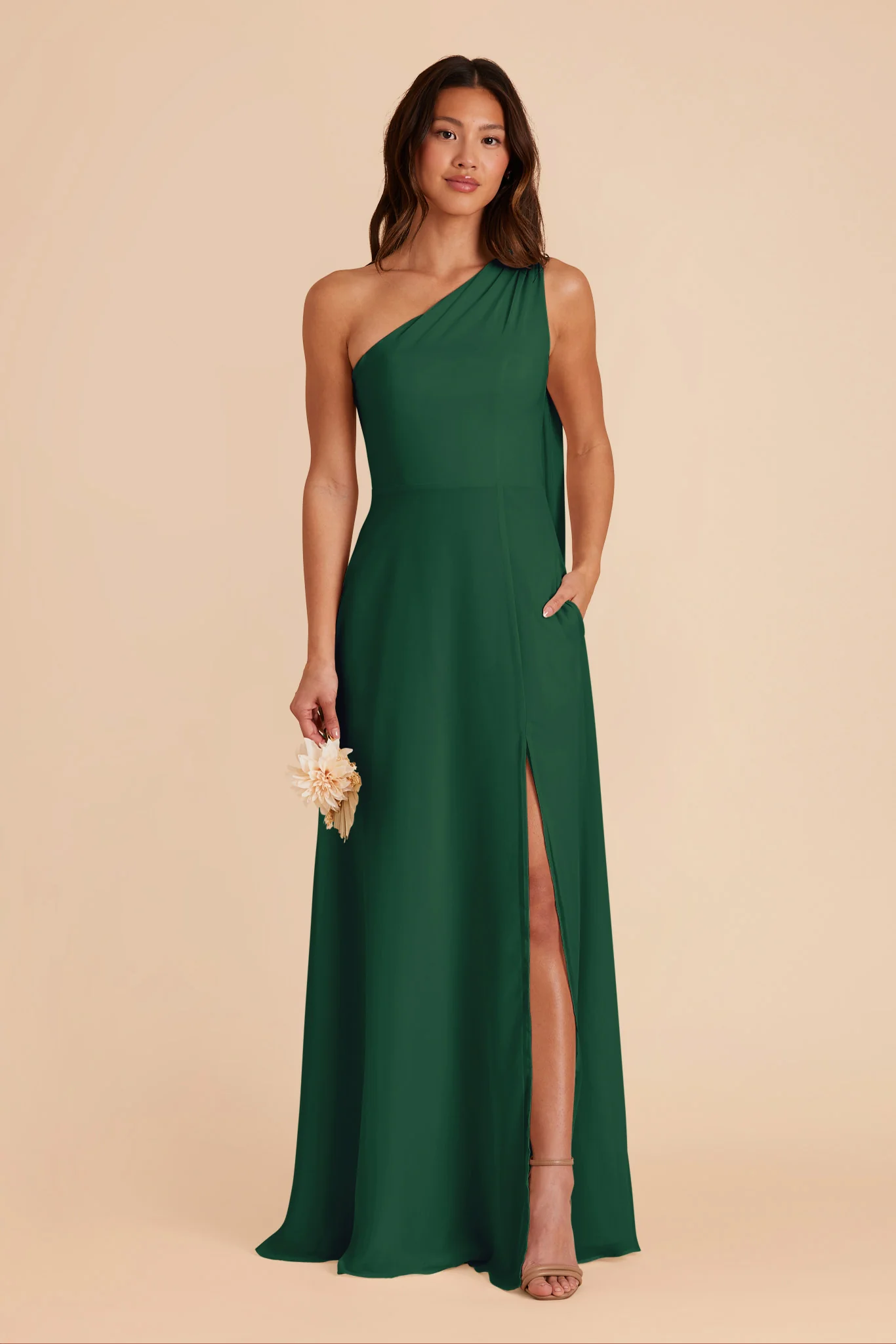 Swatch - Chiffon in Forest Green - Image 2