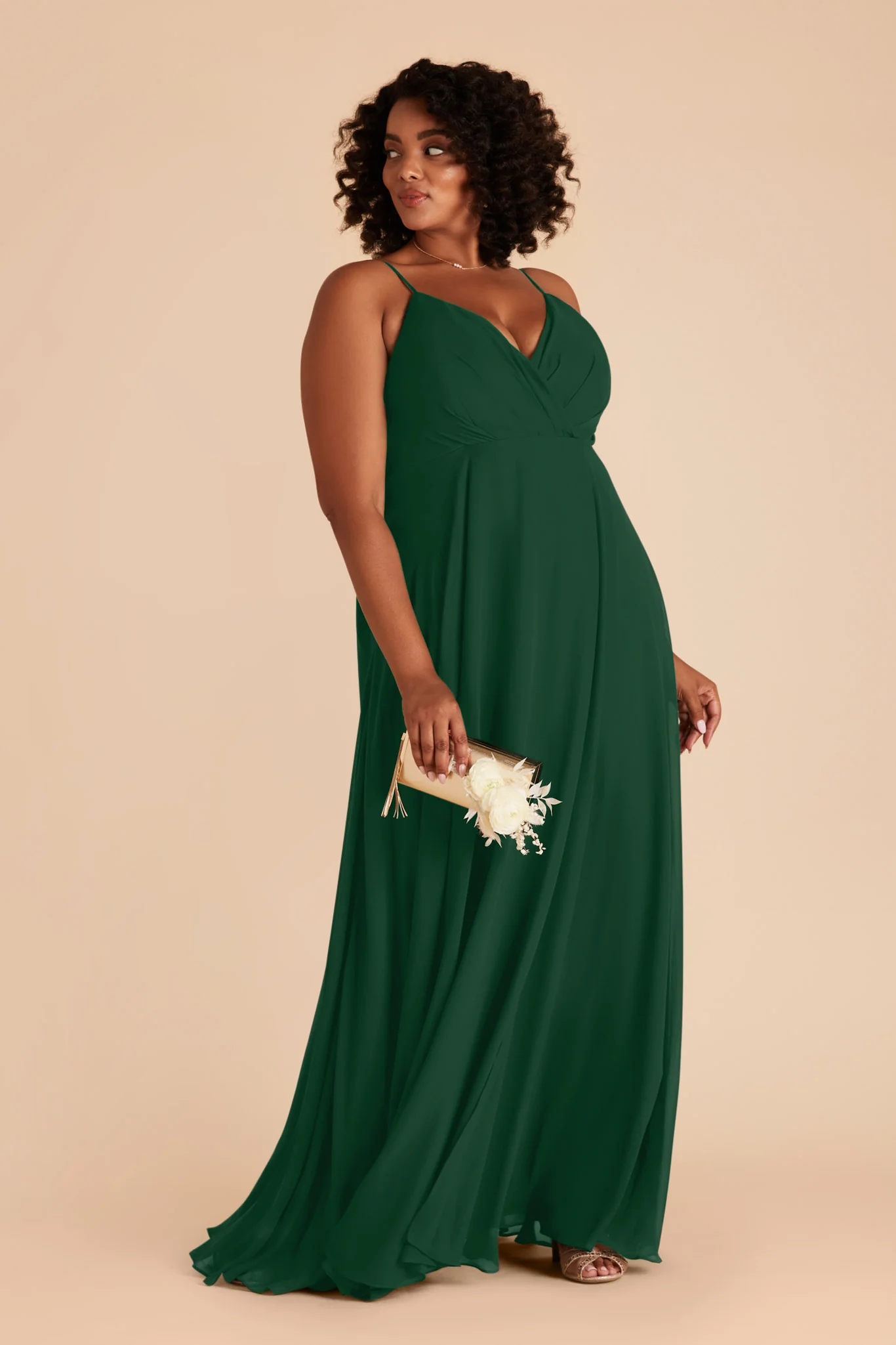 Swatch - Chiffon in Forest Green - Image 3