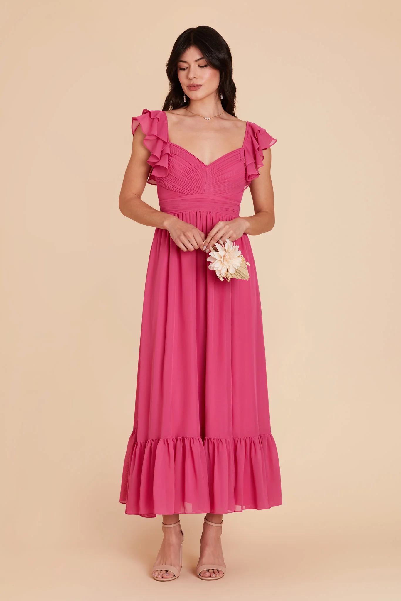 Swatch - Chiffon in Fuchsia - Image 2