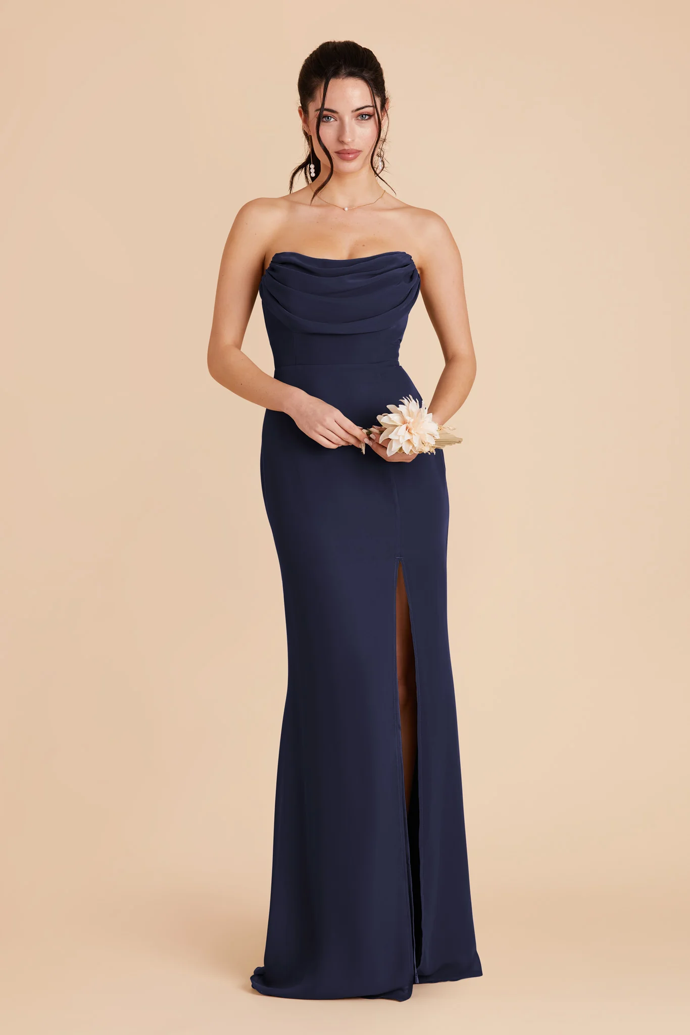 Swatch - Chiffon in Navy - Image 4