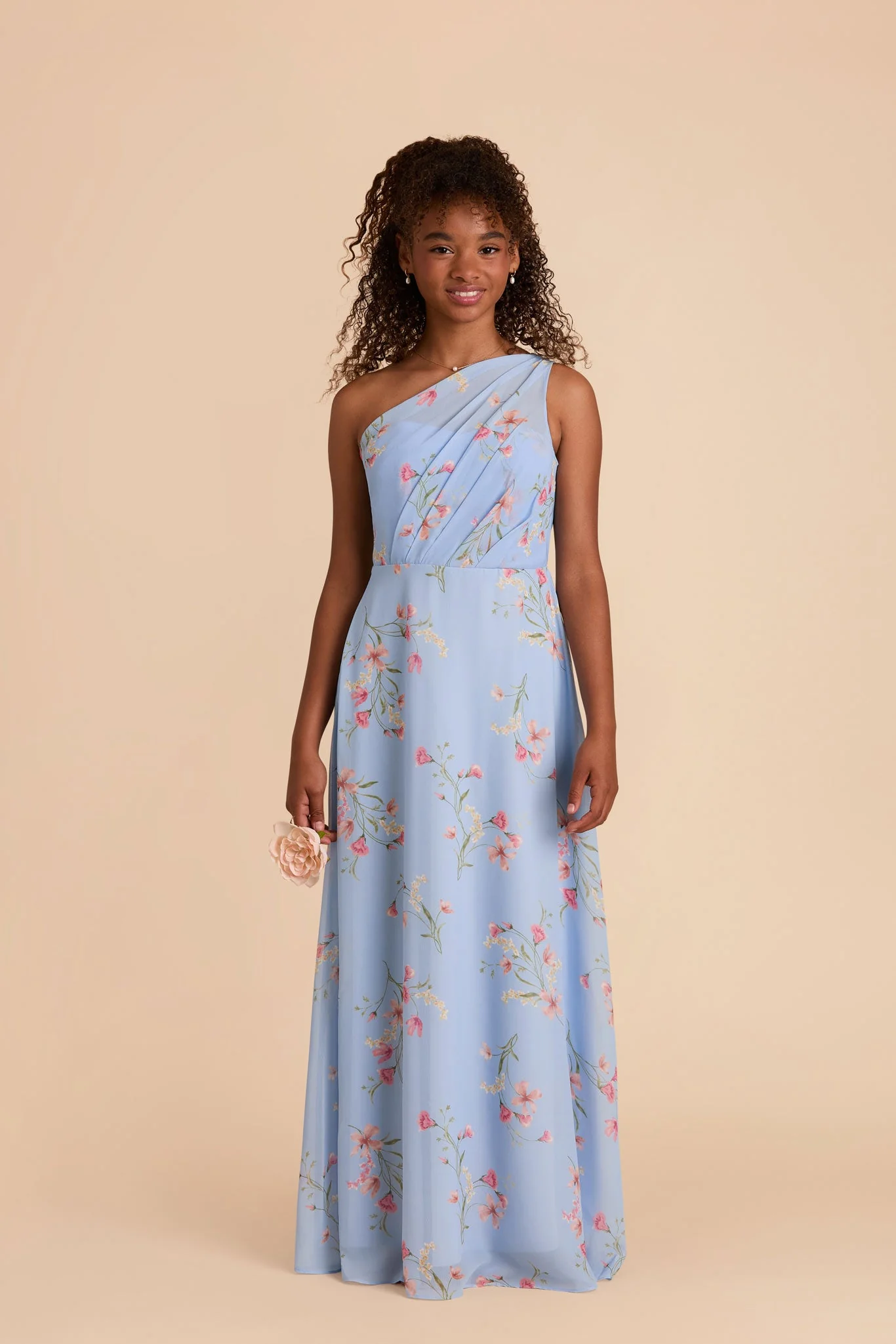 Swatch - Chiffon in Periwinkle Blue Le Fleur - Image 4
