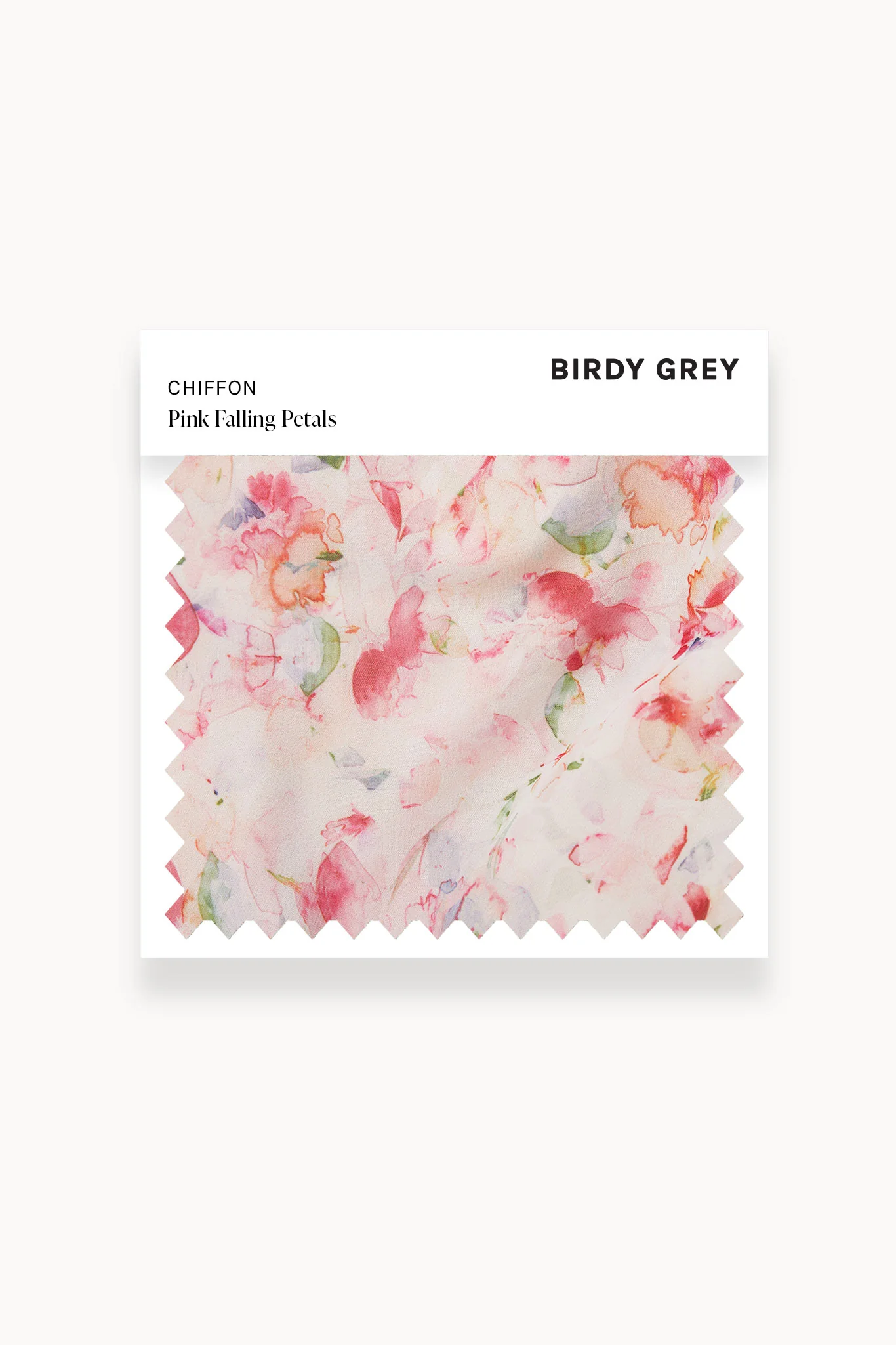 Swatch - Chiffon in Pink Falling Petals