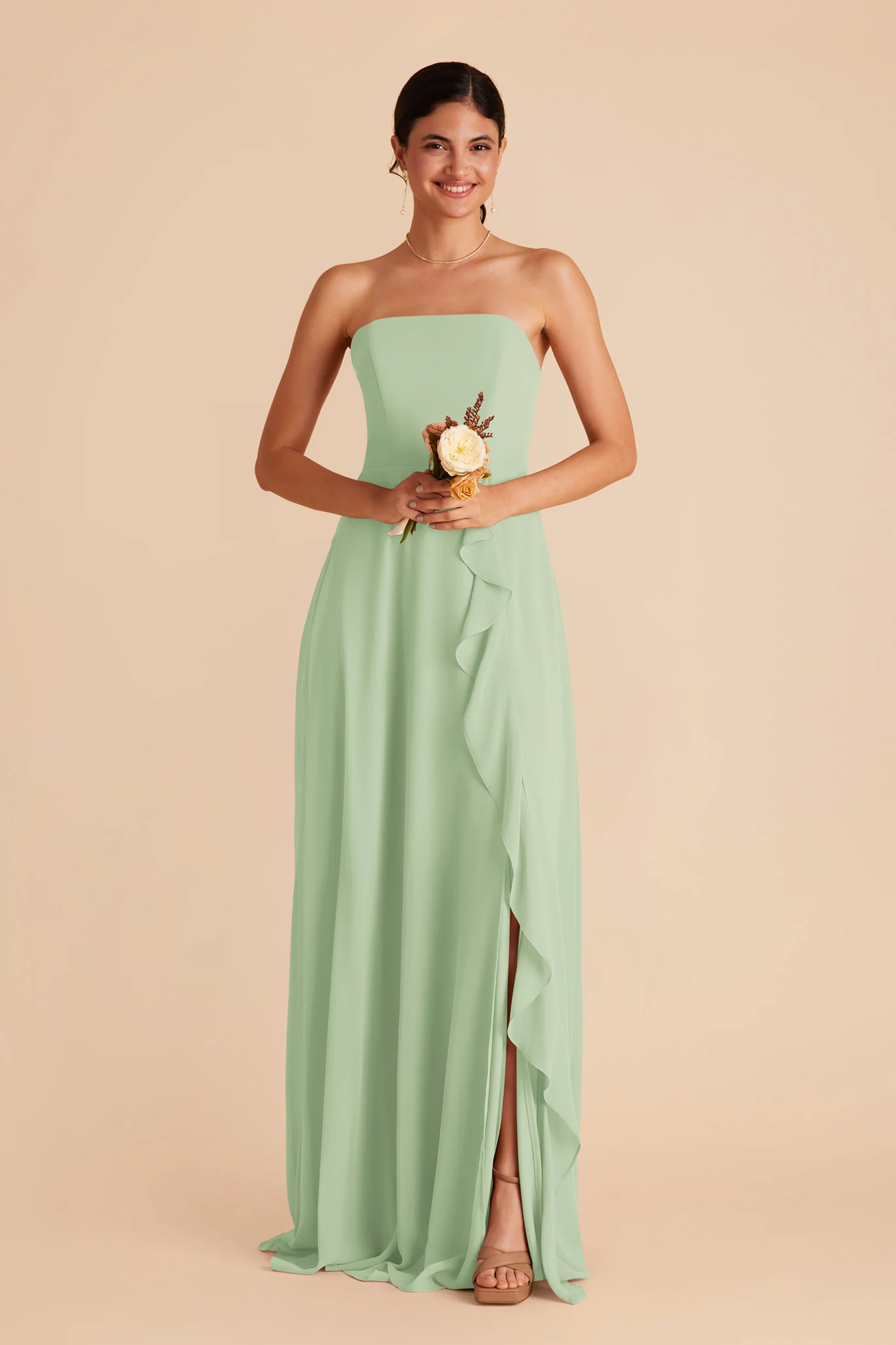 Swatch - Chiffon in Pistachio - Image 2