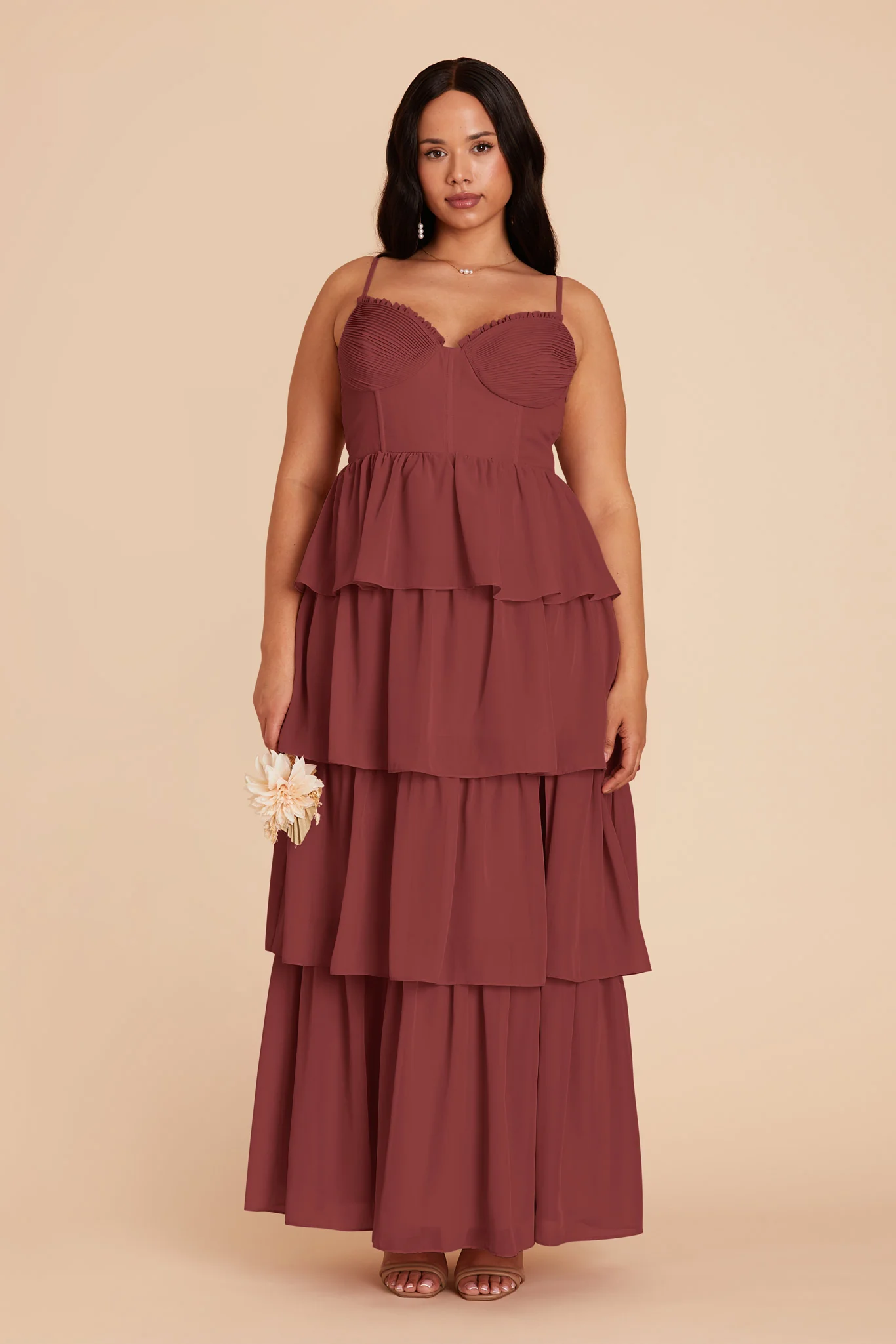 Swatch - Chiffon in Rosewood - Image 3