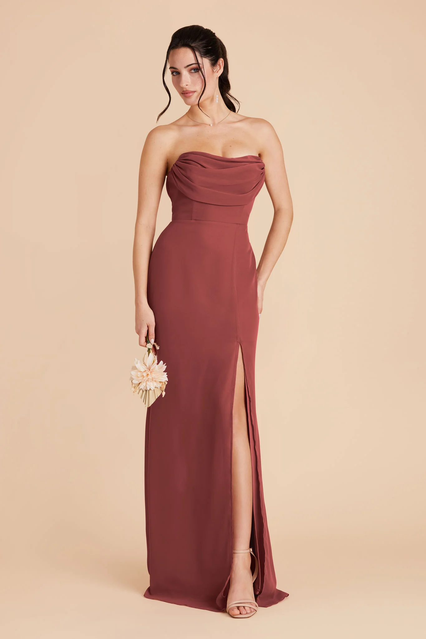 Swatch - Chiffon in Rosewood - Image 4
