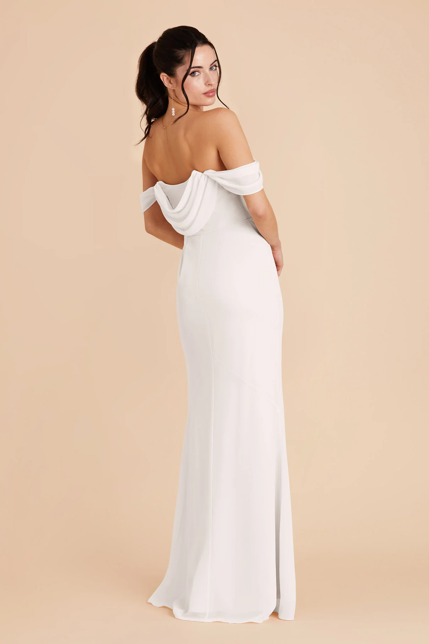 Swatch - Chiffon in White - Image 2