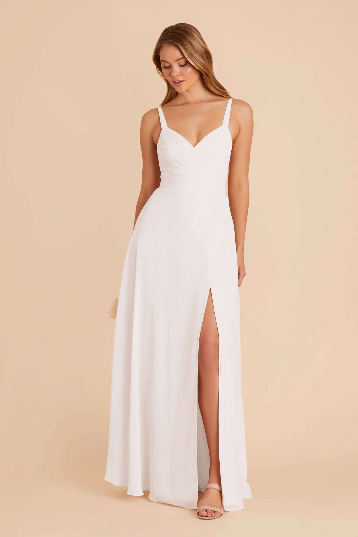 Swatch - Chiffon in White - Image 4