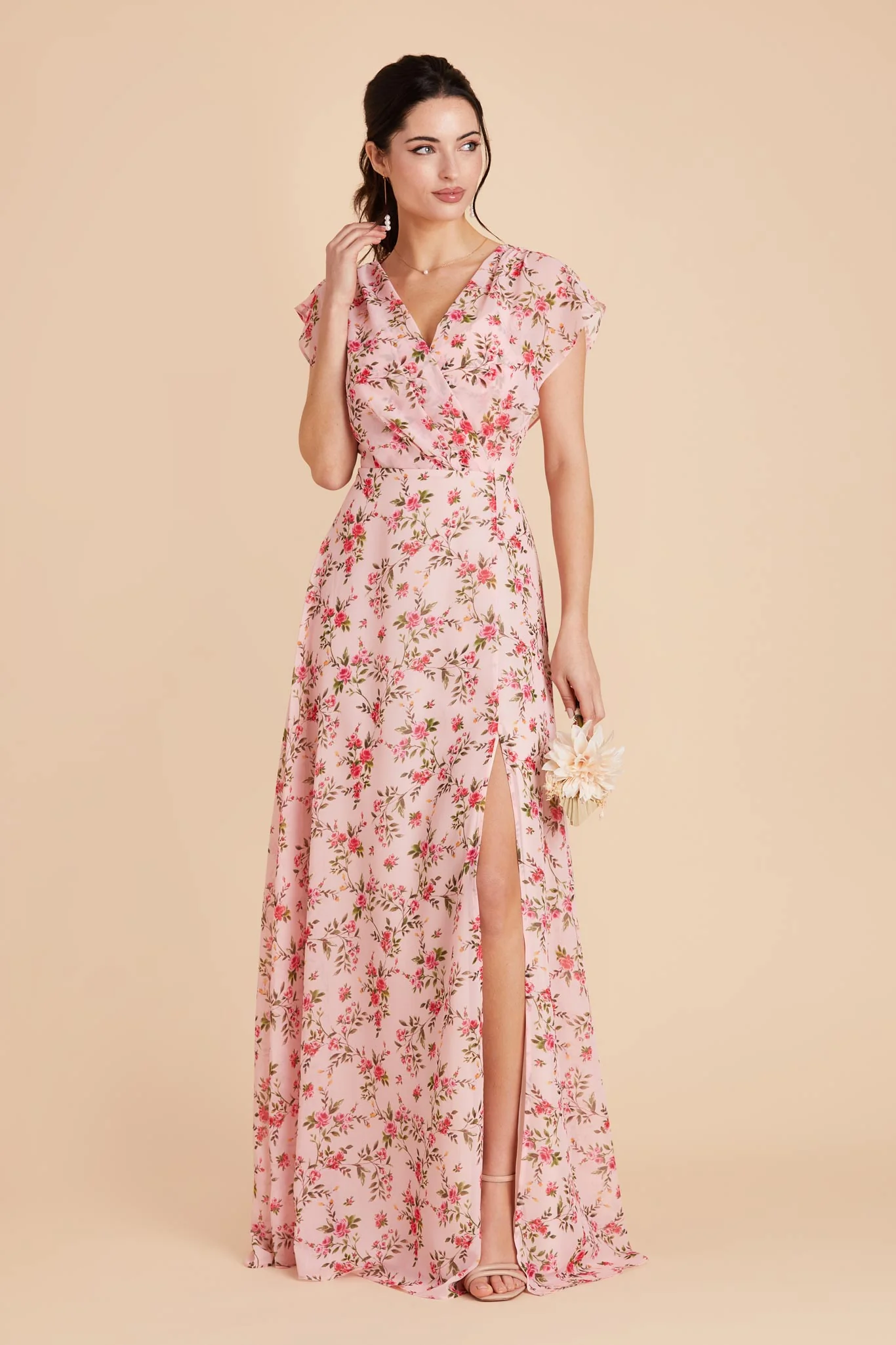 Swatch - Chiffon in Wild Rose Garden - Image 2