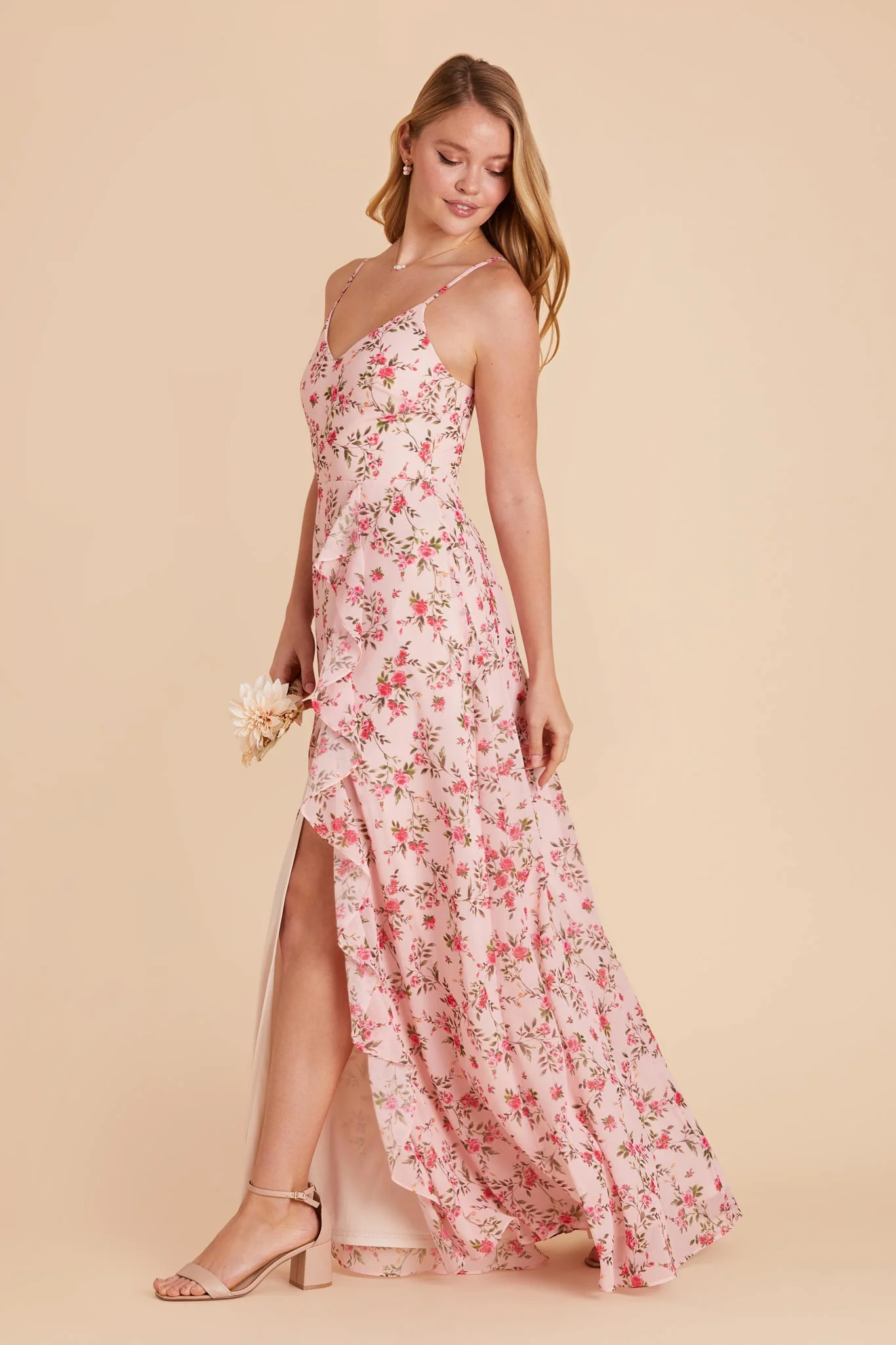 Swatch - Chiffon in Wild Rose Garden - Image 4