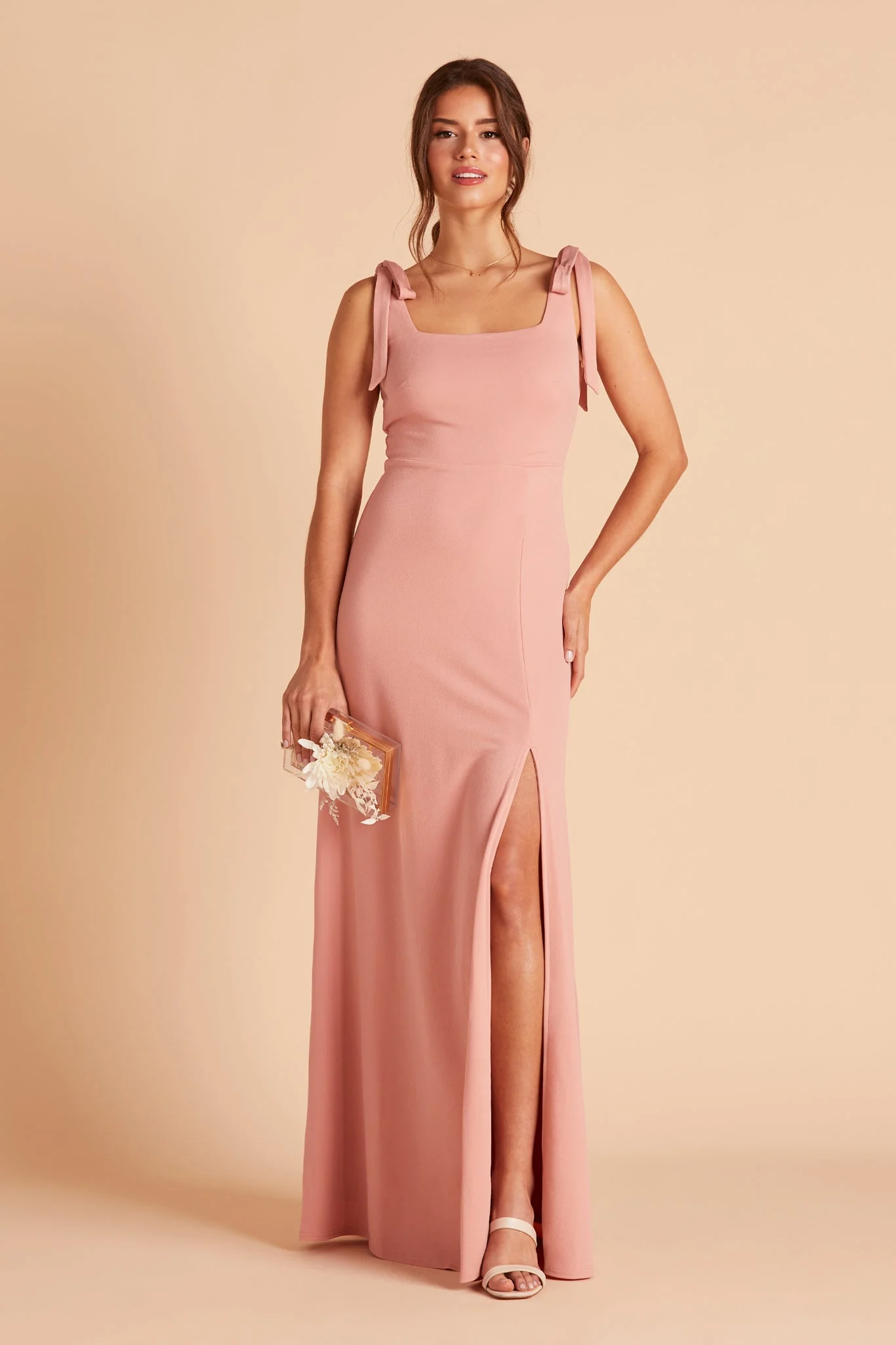 Swatch - Crepe in Dusty Rose - Image 2