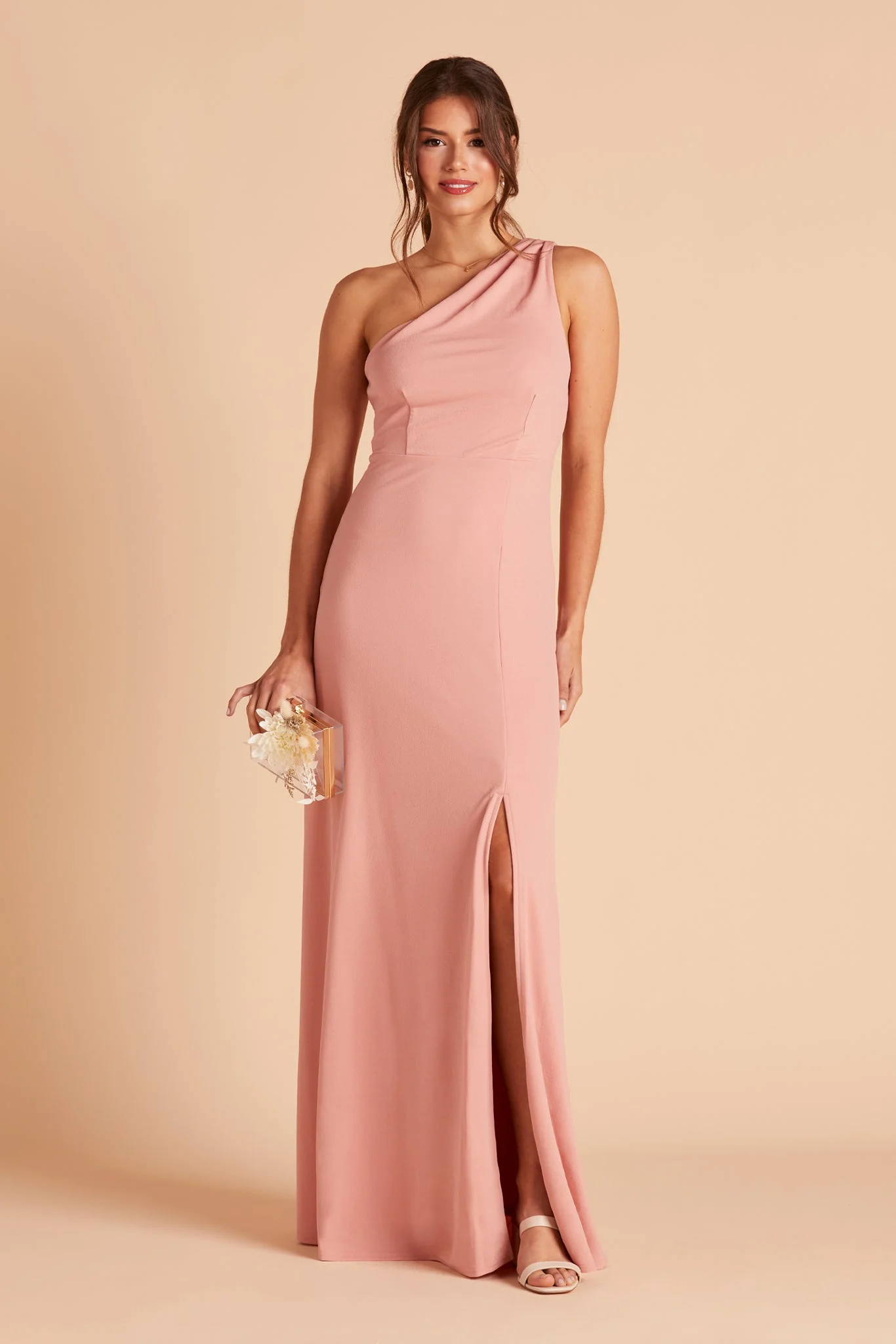 Swatch - Crepe in Dusty Rose - Image 5