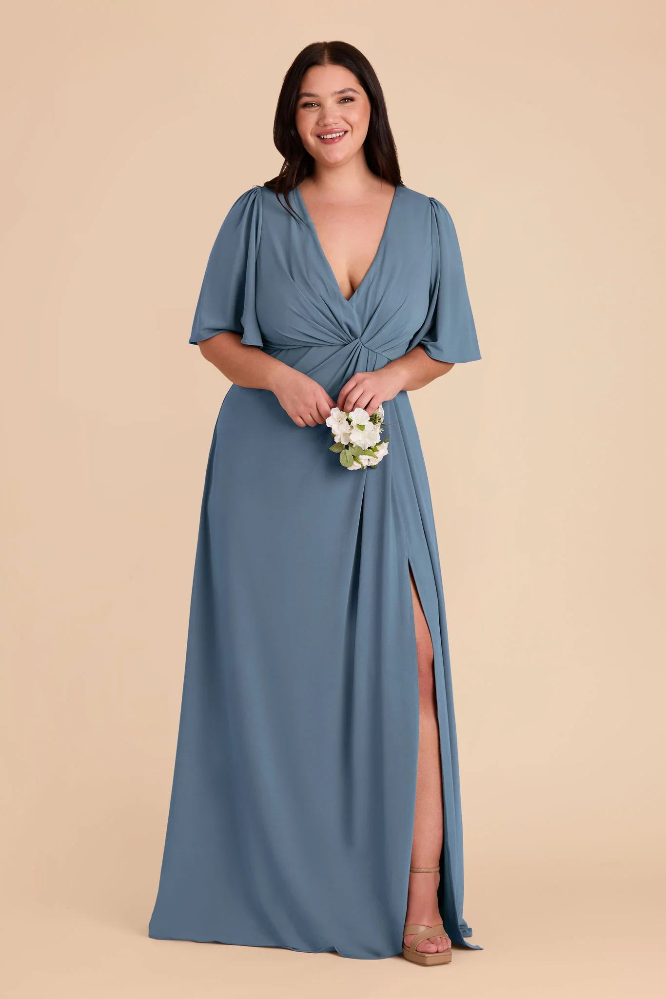 Swatch - Luxe Stretch Knit in French Blue - Image 4