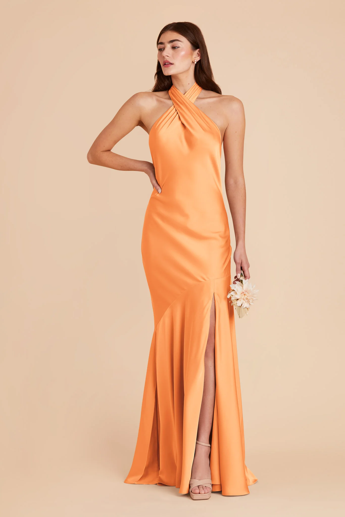 Swatch - Matte Satin in Apricot - Image 2