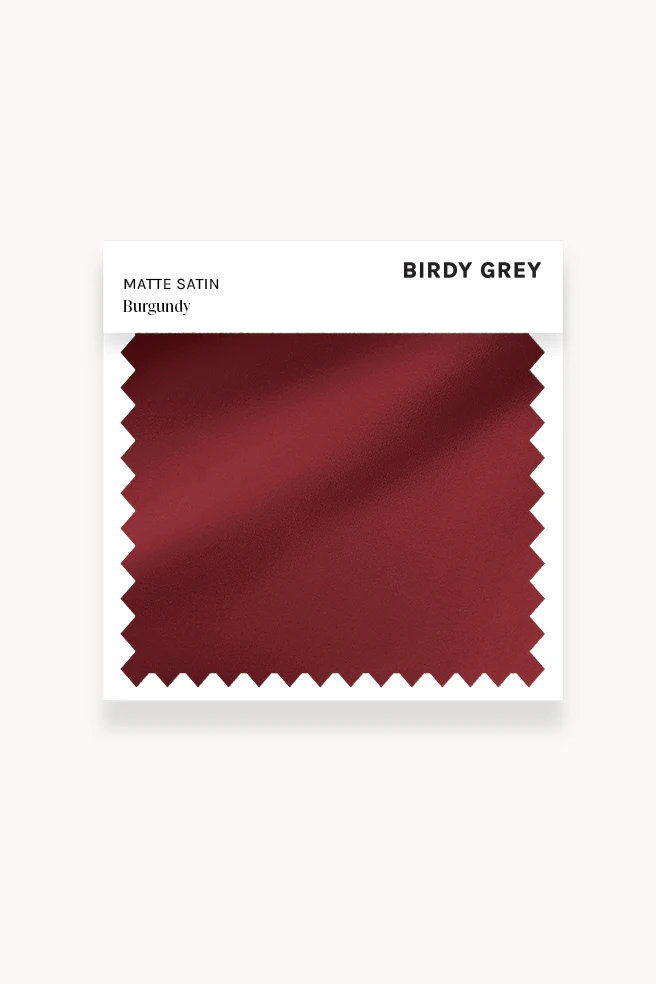 Swatch - Matte Satin in Burgundy