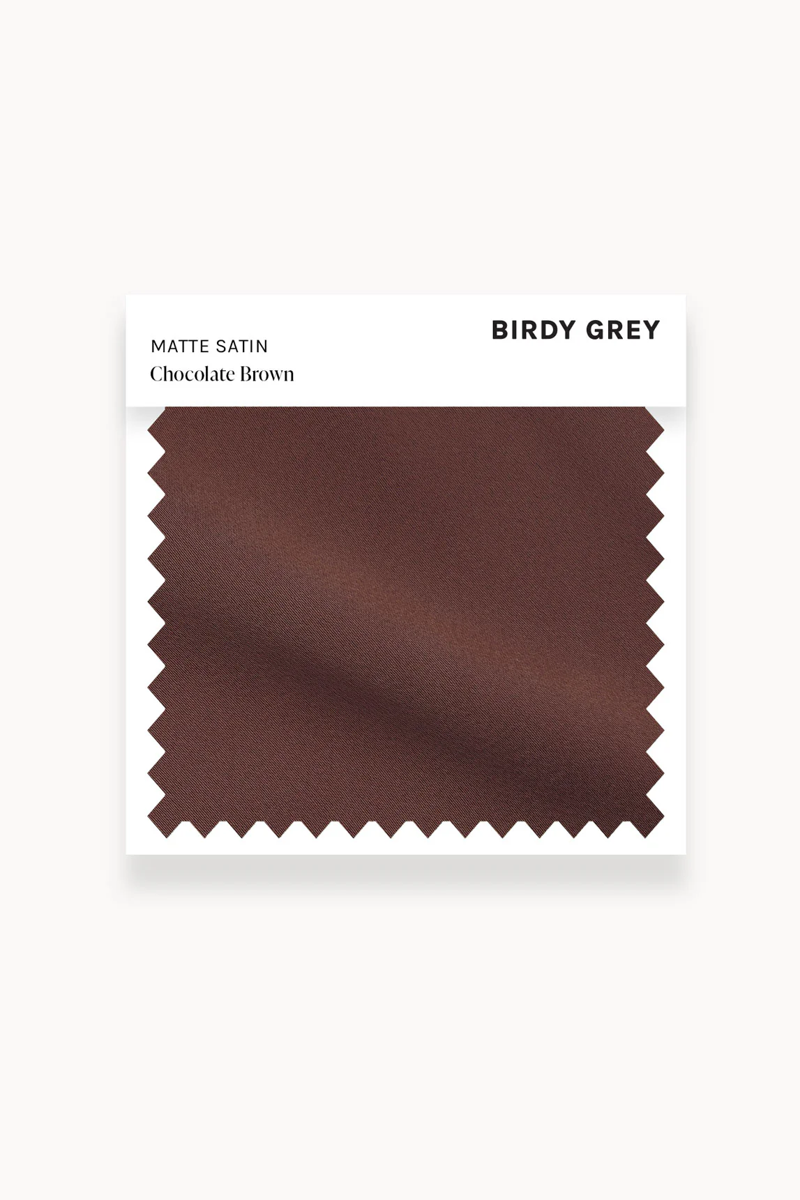 Swatch - Matte Satin in Chocolate Brown