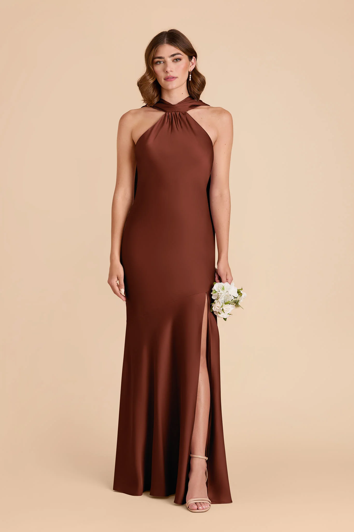 Swatch - Matte Satin in Cognac - Image 2