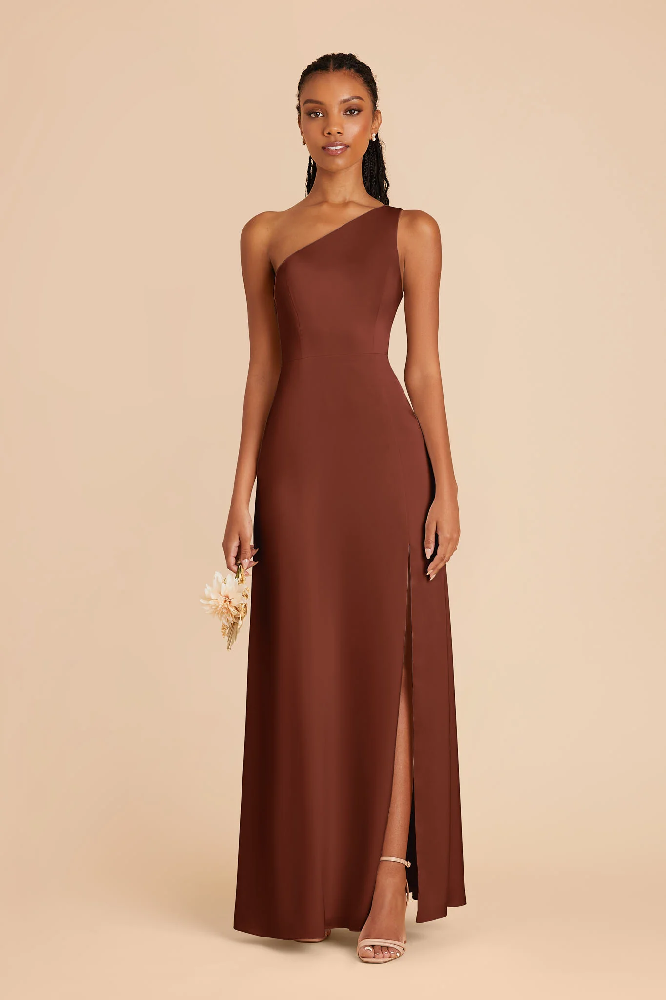 Swatch - Matte Satin in Cognac - Image 3