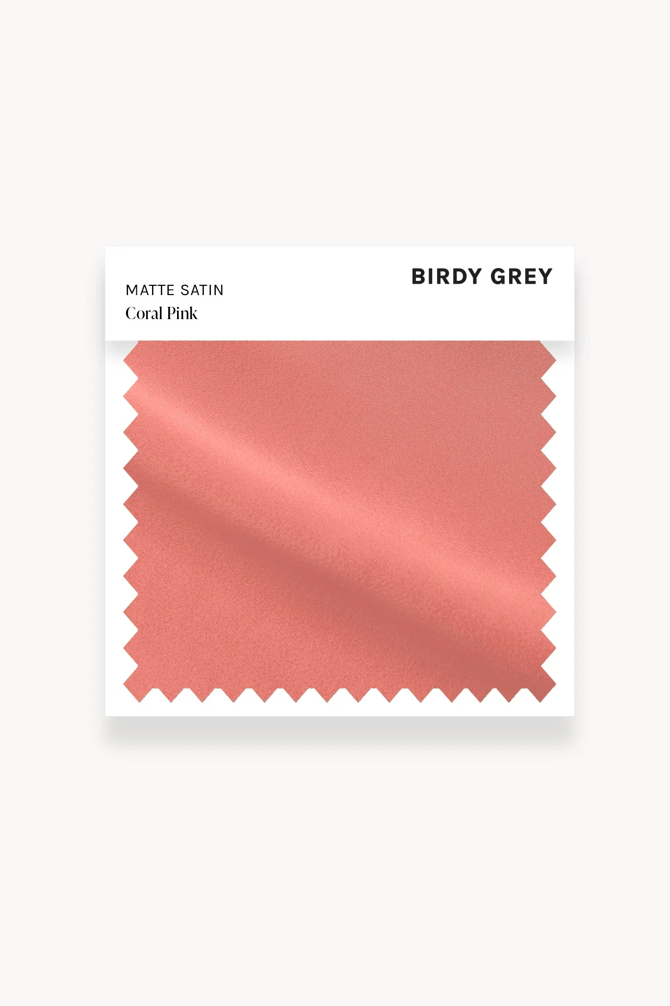Swatch - Matte Satin in Coral Pink