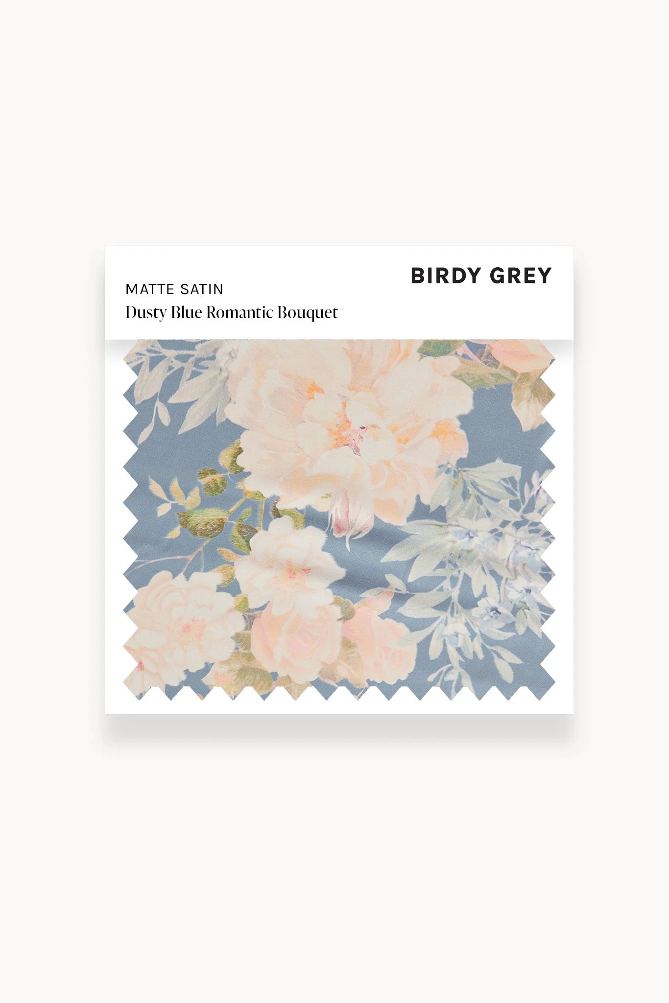 Swatch - Matte Satin in Dusty Blue Romantic Bouquet