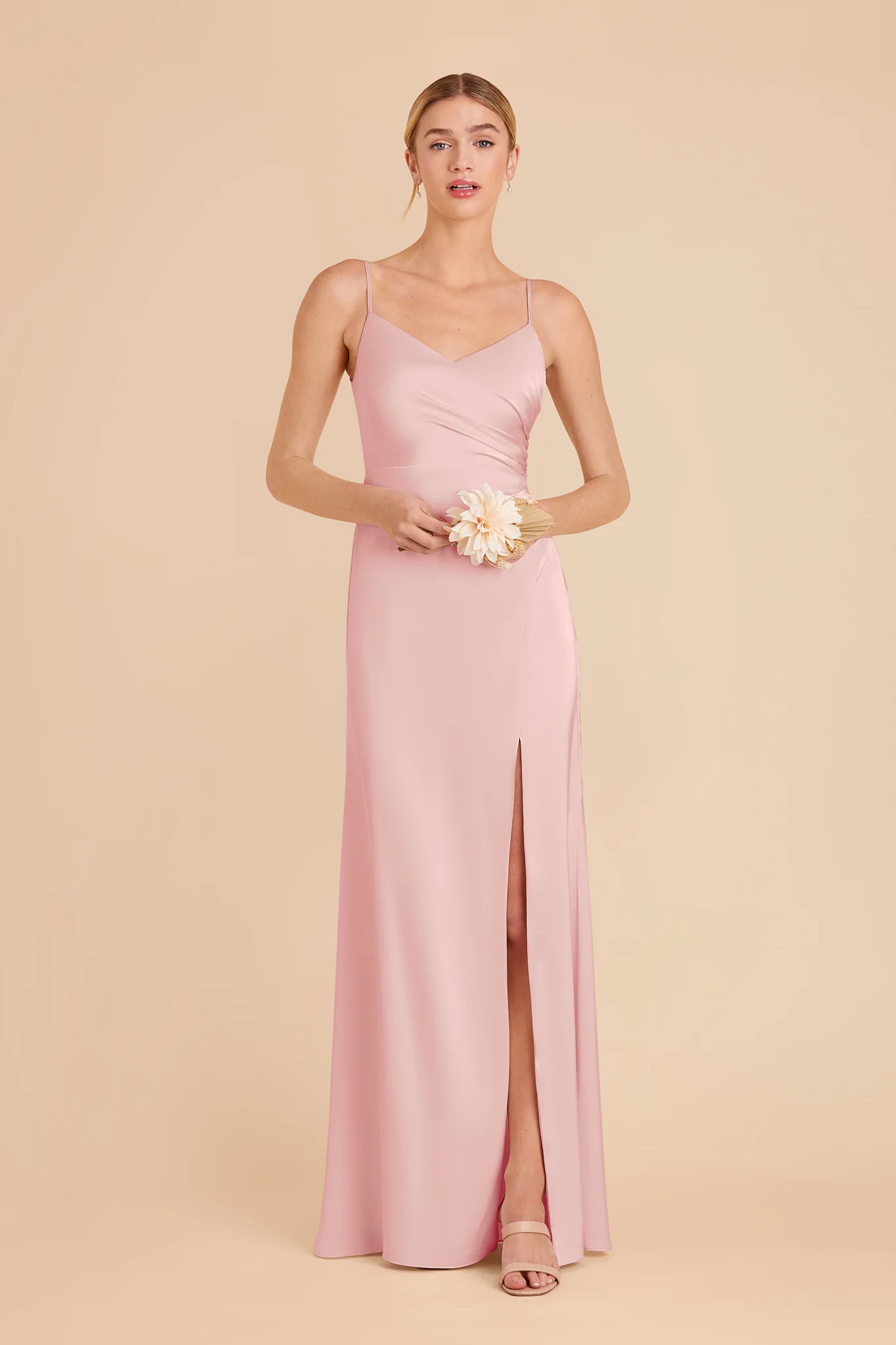 Swatch - Matte Satin in Fondant Pink - Image 4