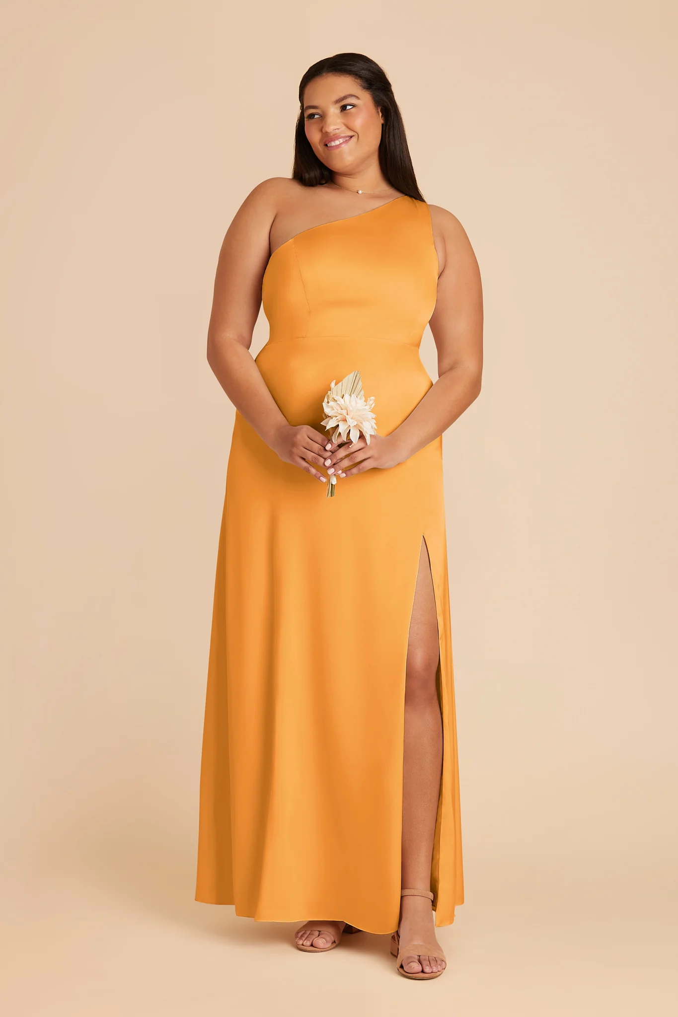 Swatch - Matte Satin in Mango - Image 3