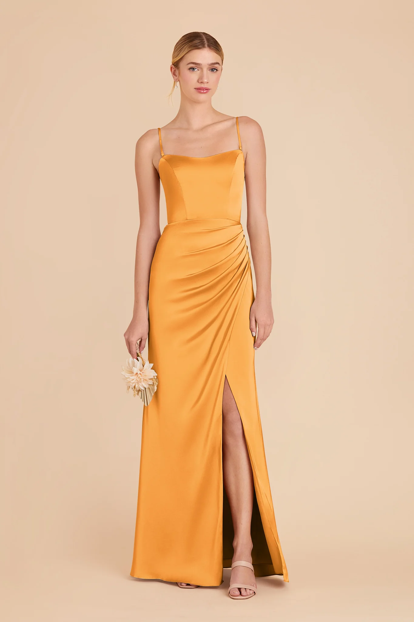 Swatch - Matte Satin in Mango - Image 4