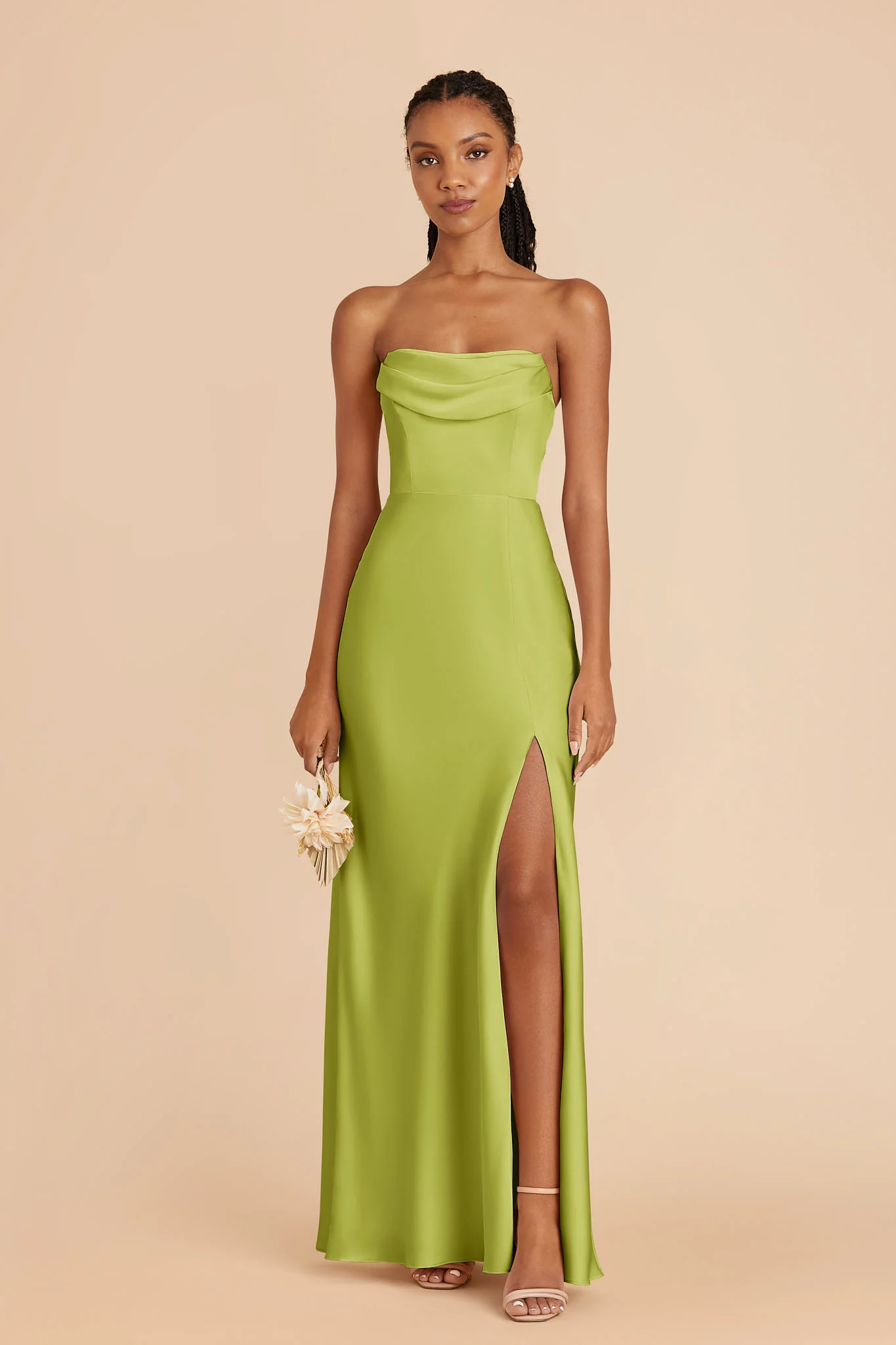 Swatch - Matte Satin in Matcha - Image 3