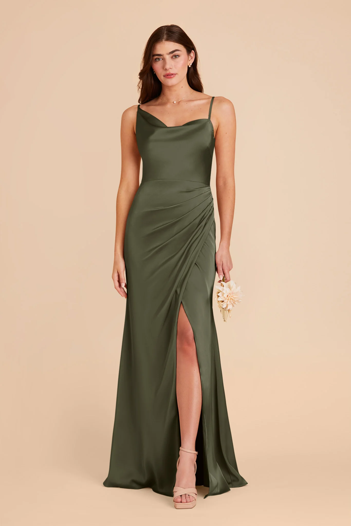 Swatch - Matte Satin in Olive - Image 4