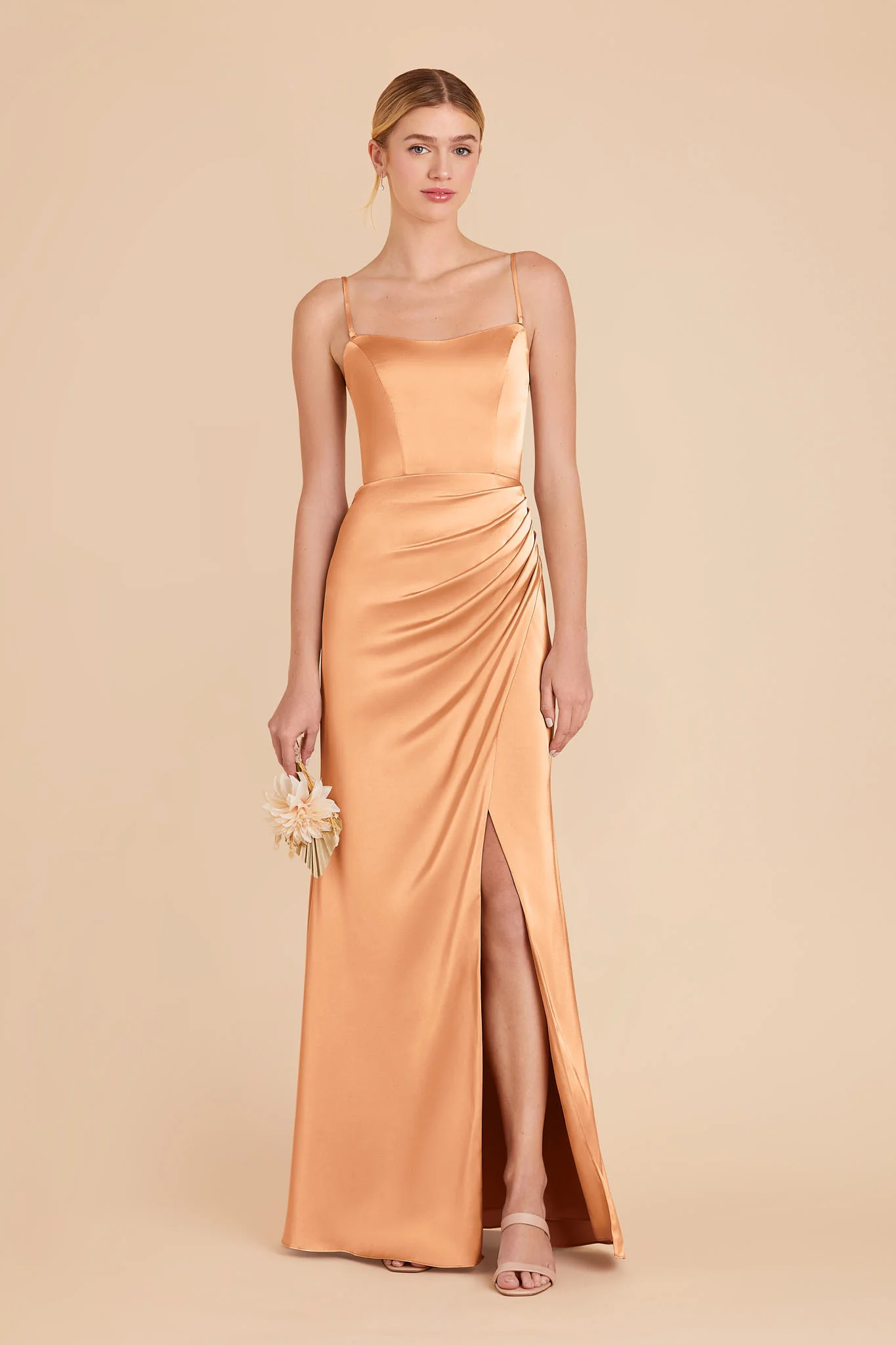 Swatch - Matte Satin in Peach - Image 2