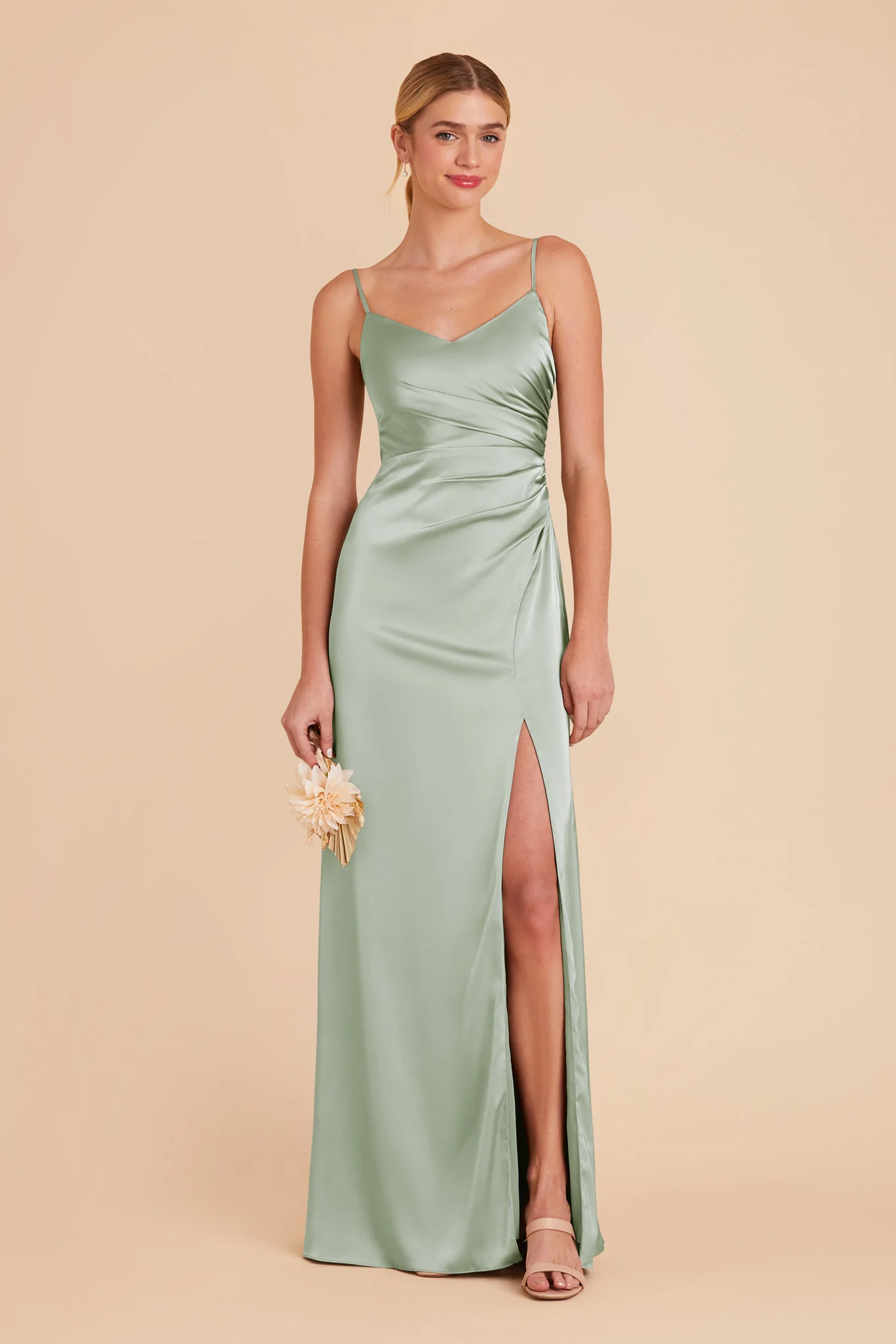Swatch - Matte Satin in Sage - Image 4