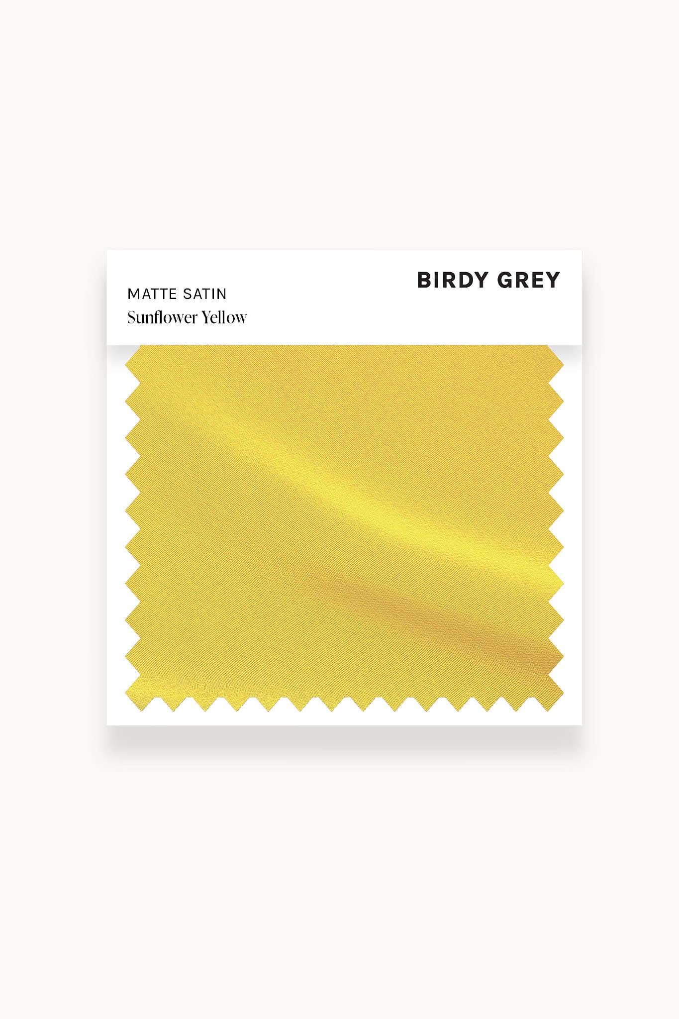 Swatch - Matte Satin in Sunflower Yellow