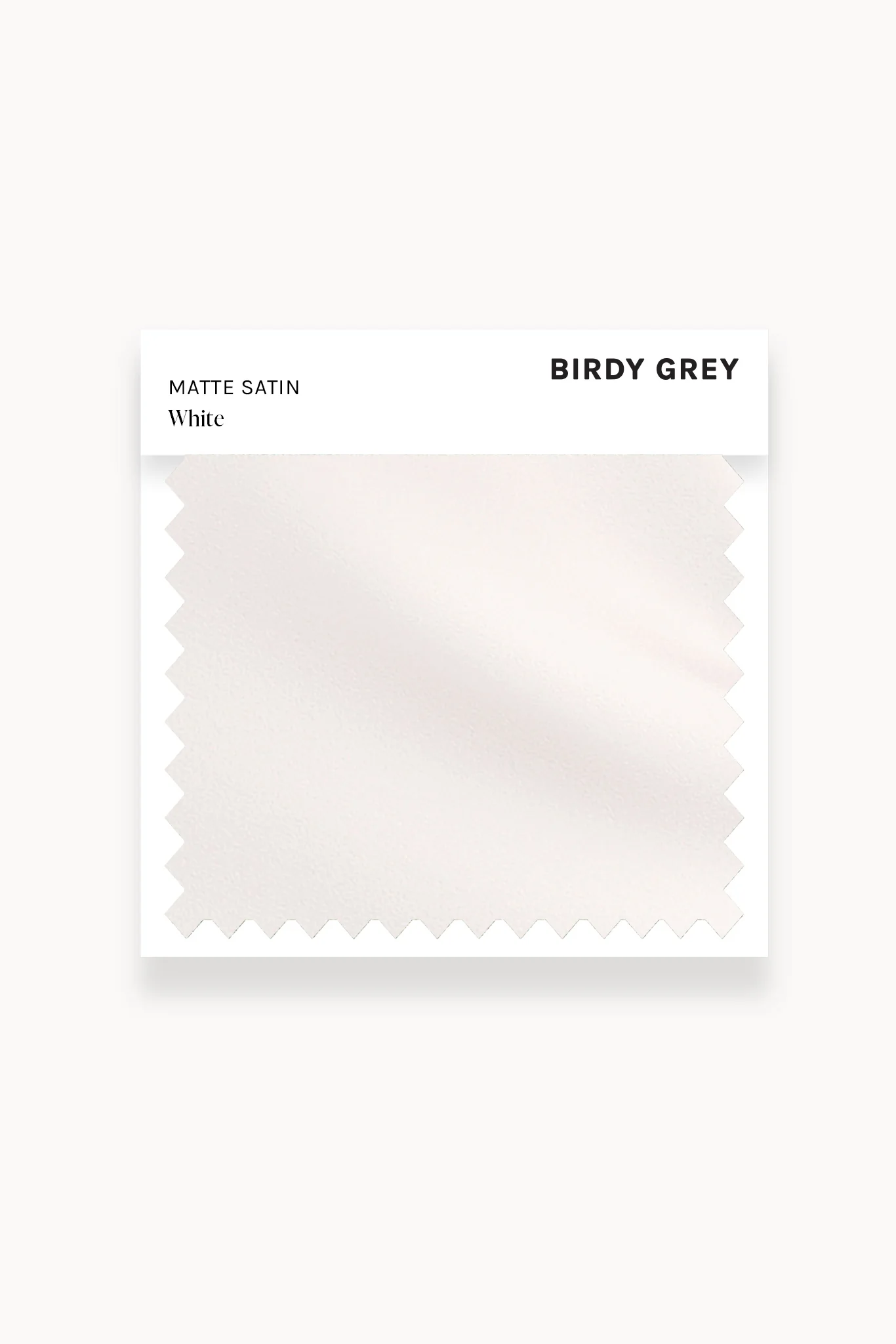 Swatch - Matte Satin in White
