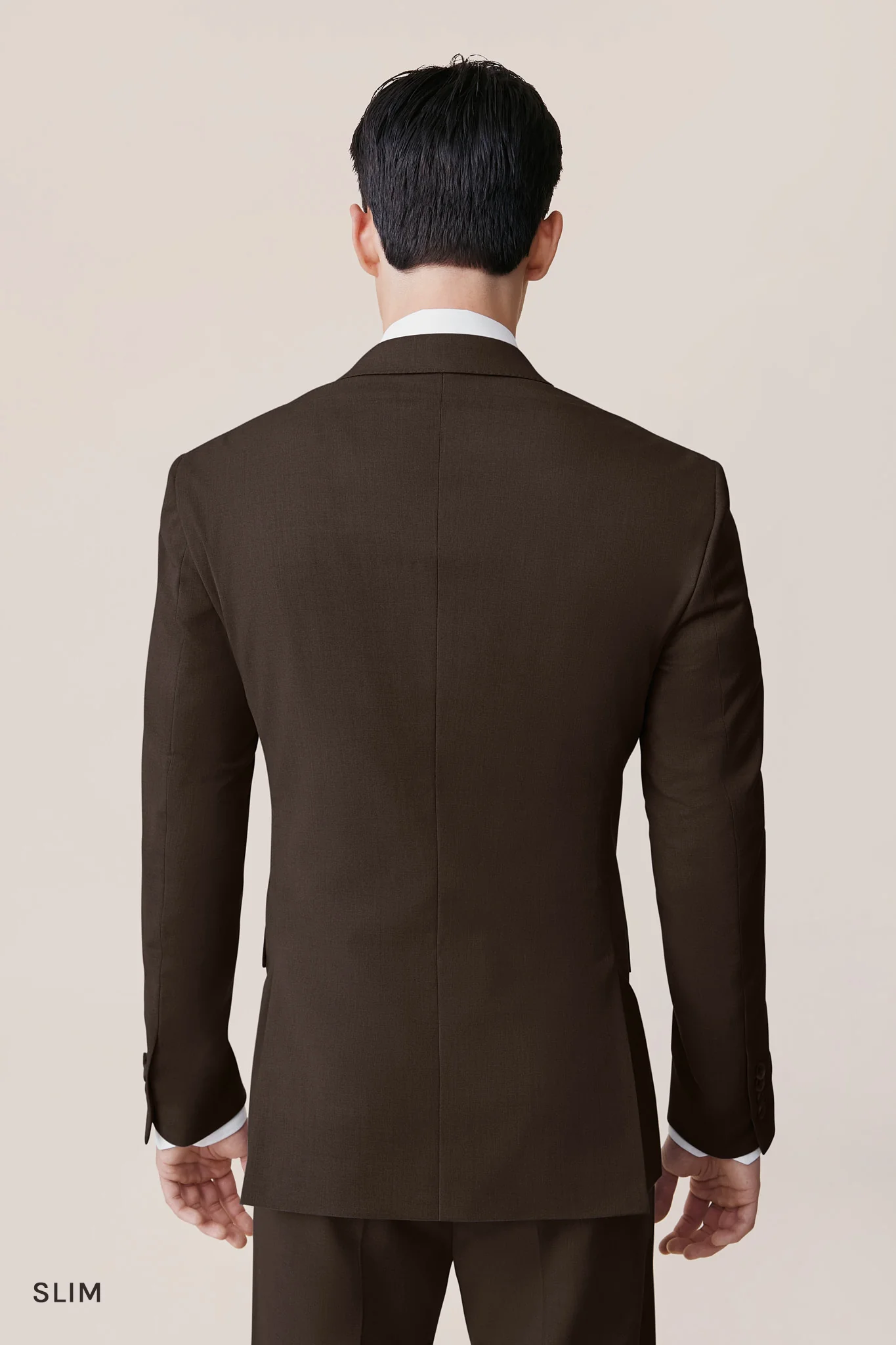 Taylor Suit Jacket - Dark Brown - Image 4