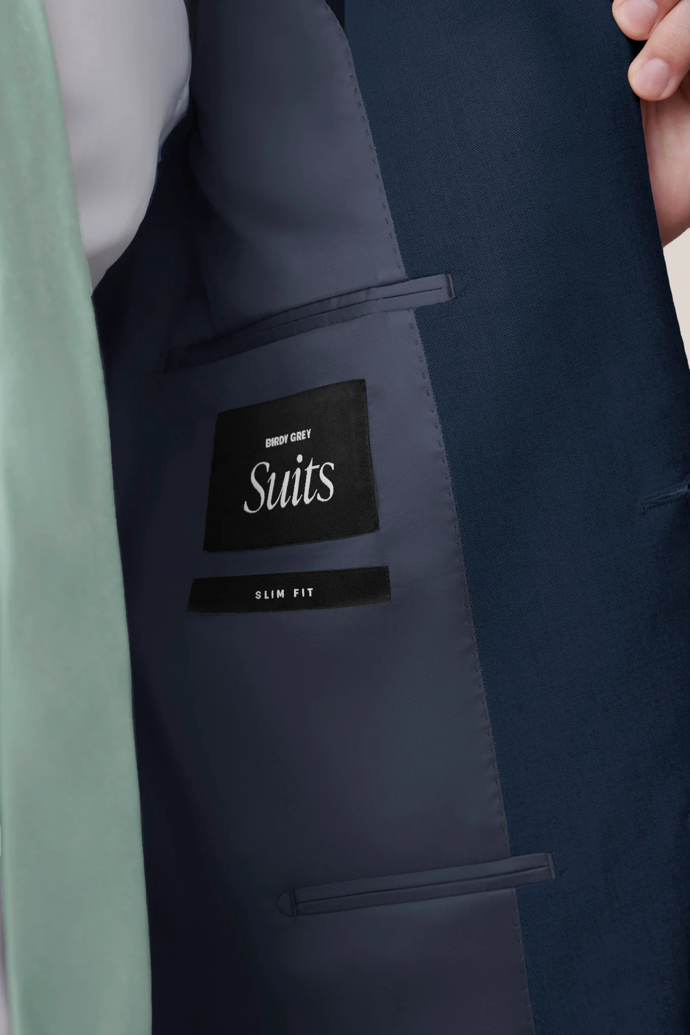 Taylor Suit Jacket - Navy - Image 13