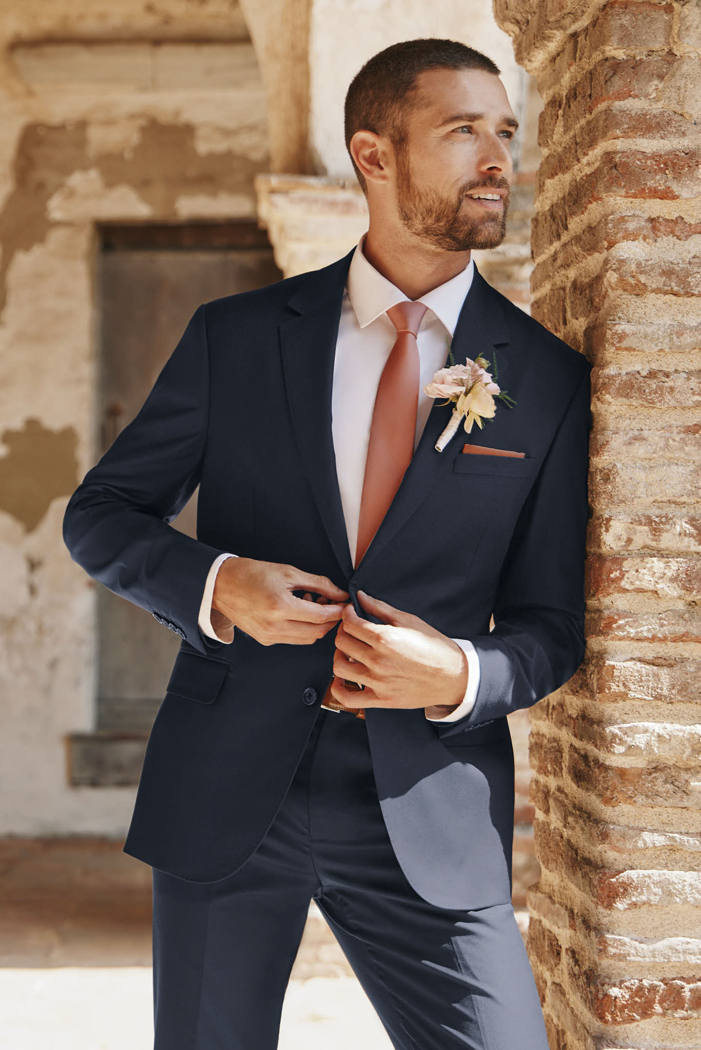 Taylor Suit Jacket - Navy - Image 2