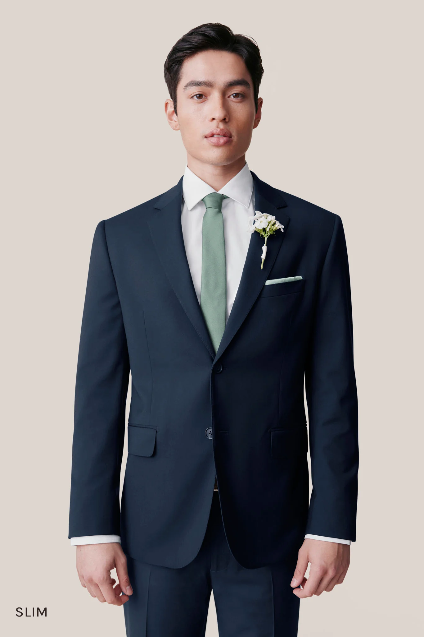 Taylor Suit Jacket - Navy - Image 3
