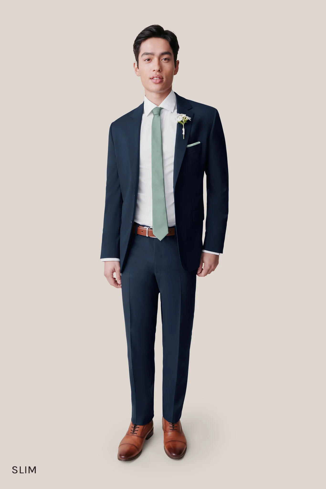 Taylor Suit Jacket - Navy - Image 5