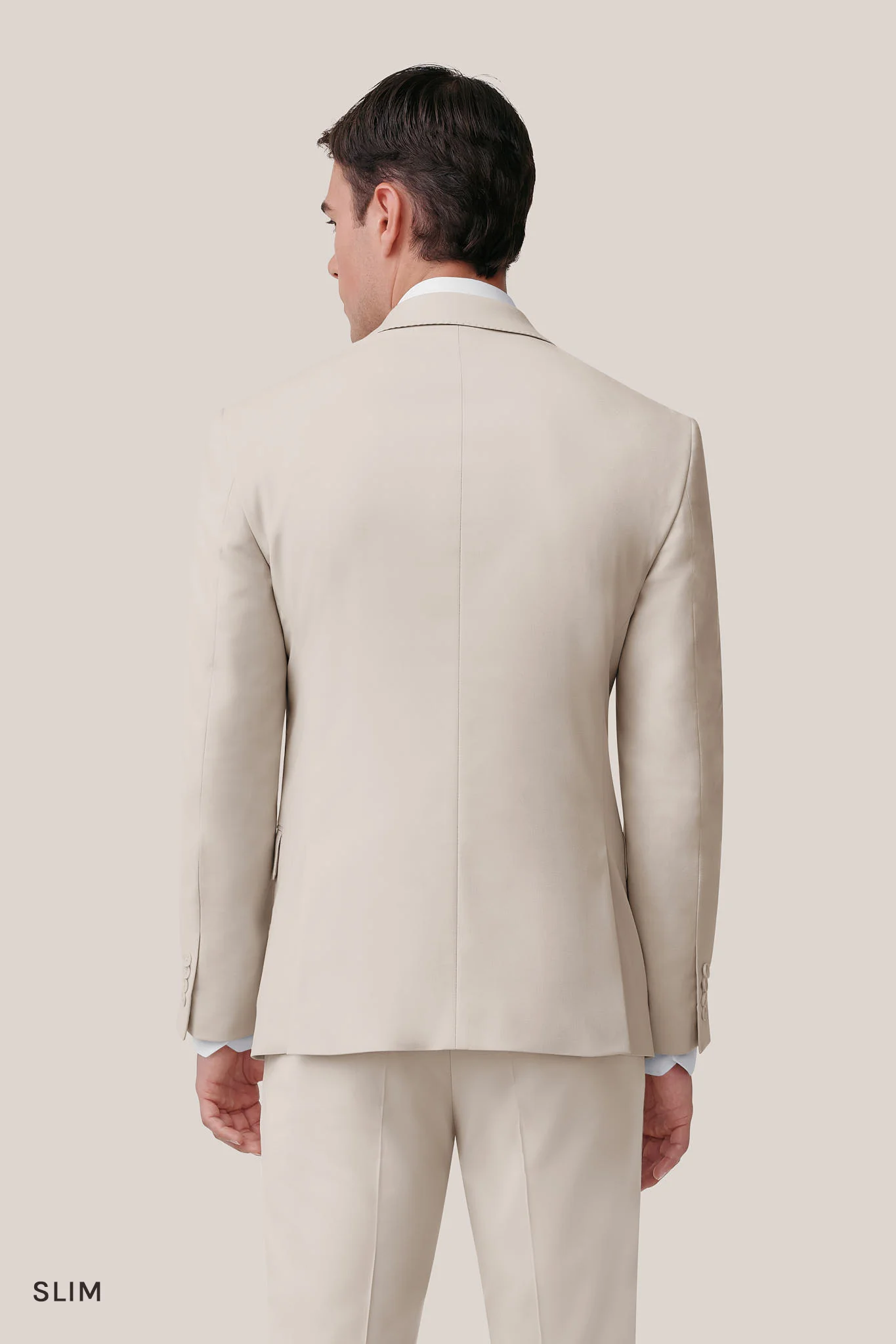 Taylor Suit Jacket - Tan - Image 4