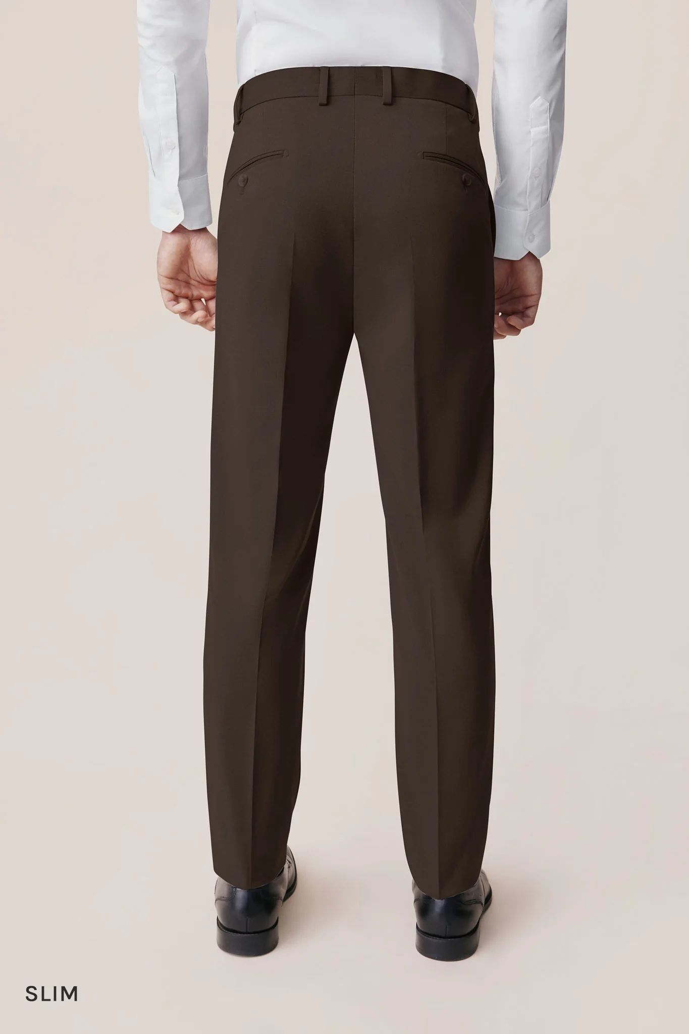 Taylor Suit Pants - Dark Brown - Image 3