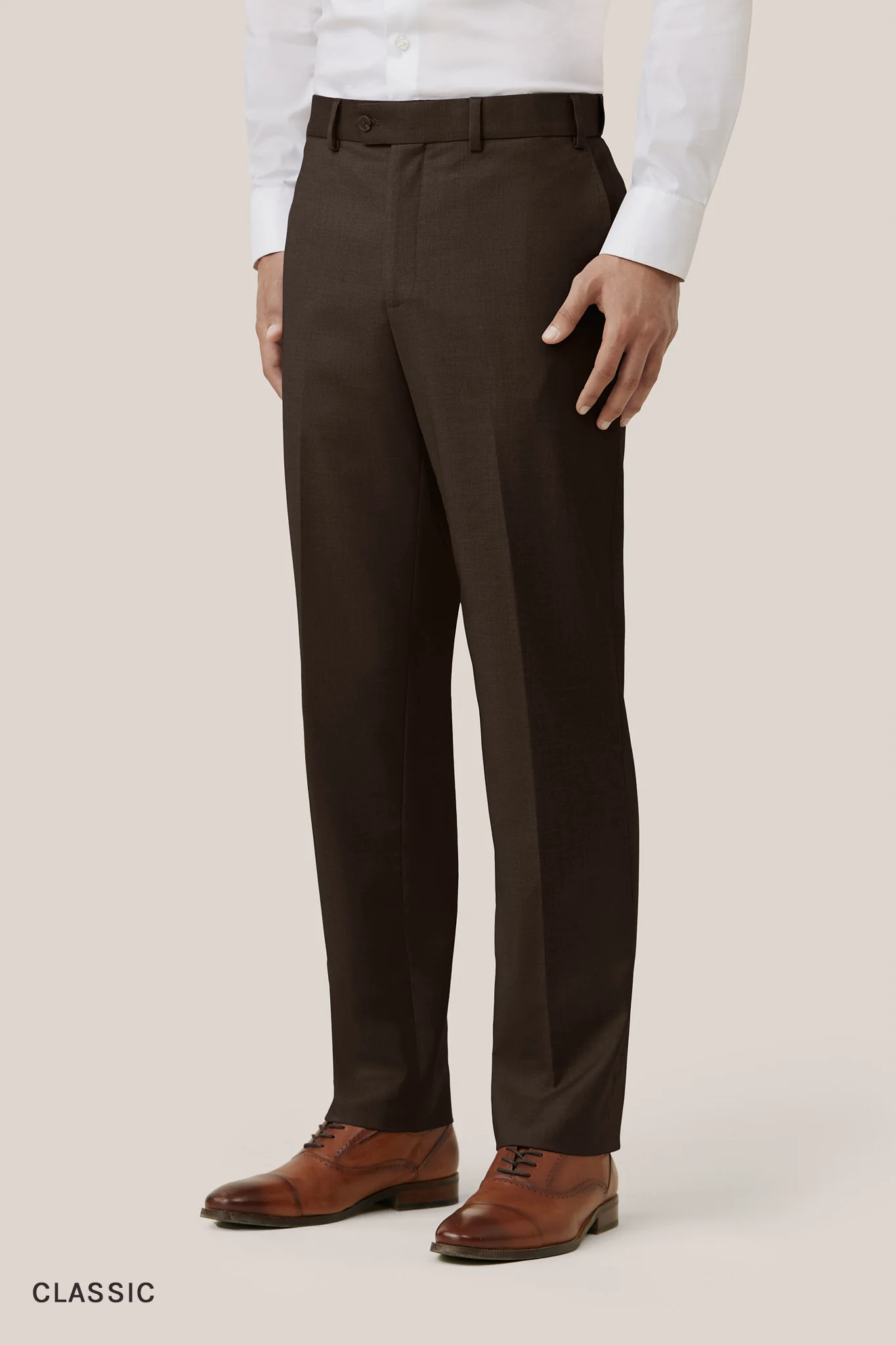 Taylor Suit Pants - Dark Brown - Image 6
