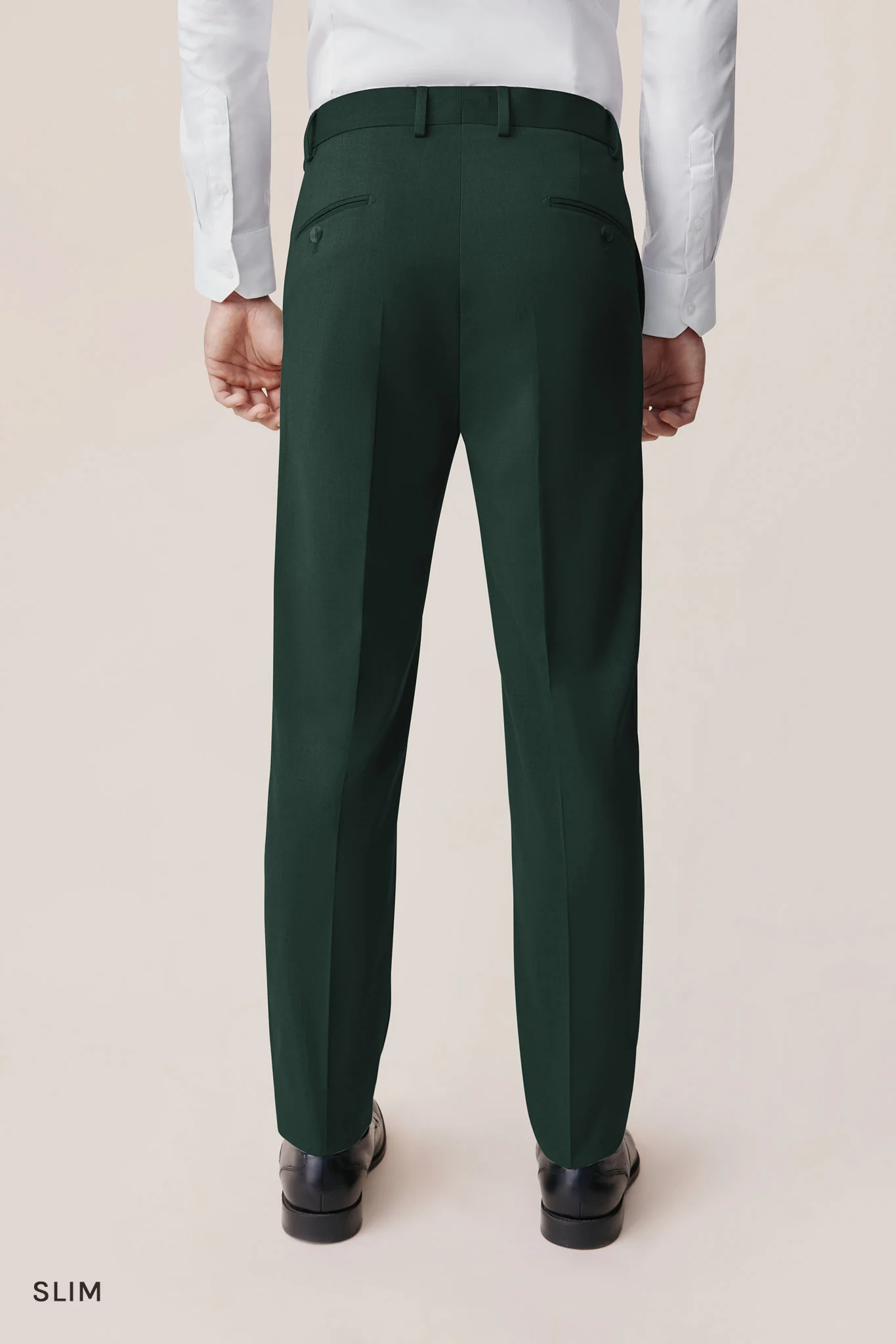 Taylor Suit Pants - Dark Green - Image 3