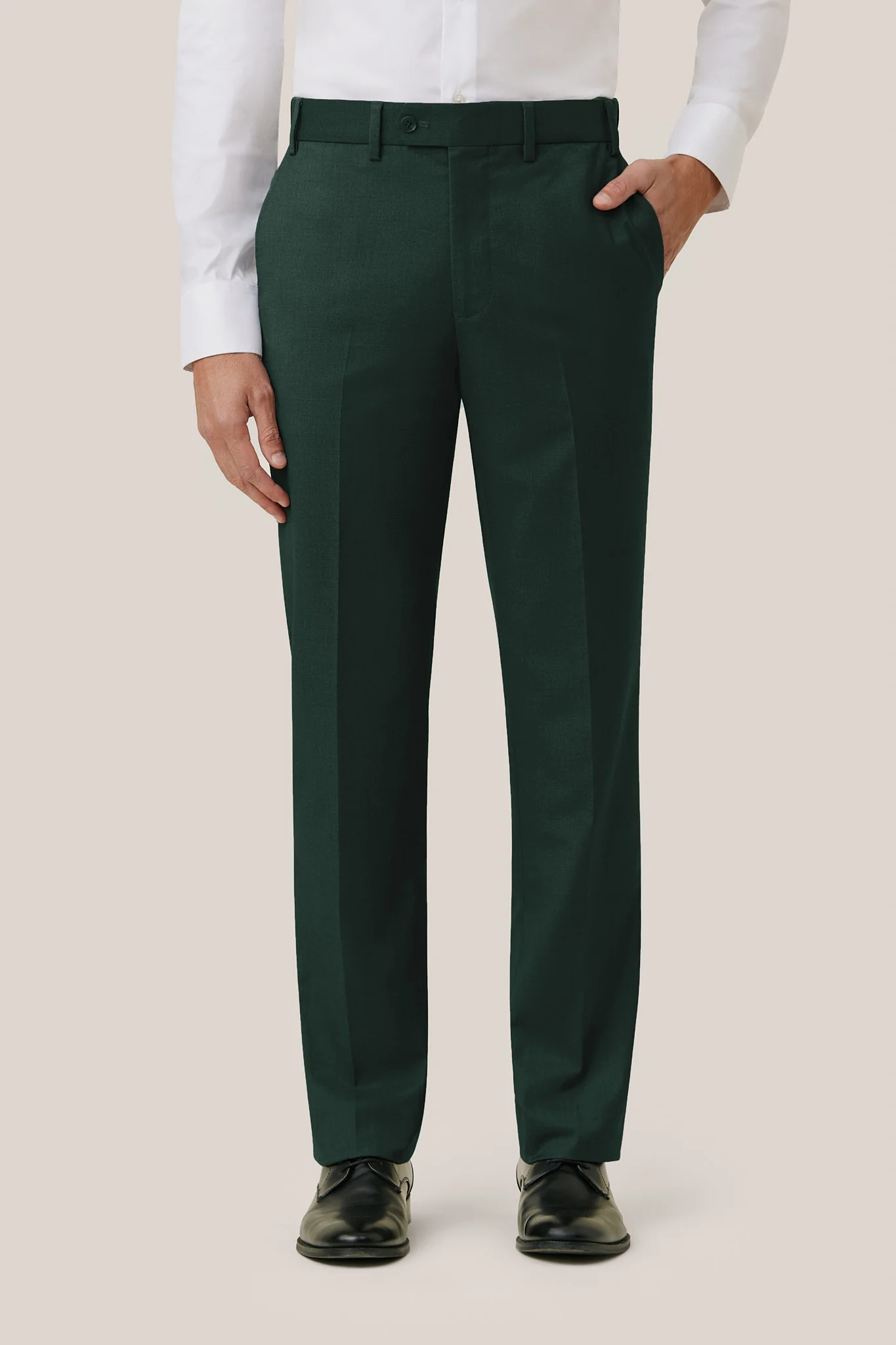 Taylor Suit Pants - Dark Green - Image 5