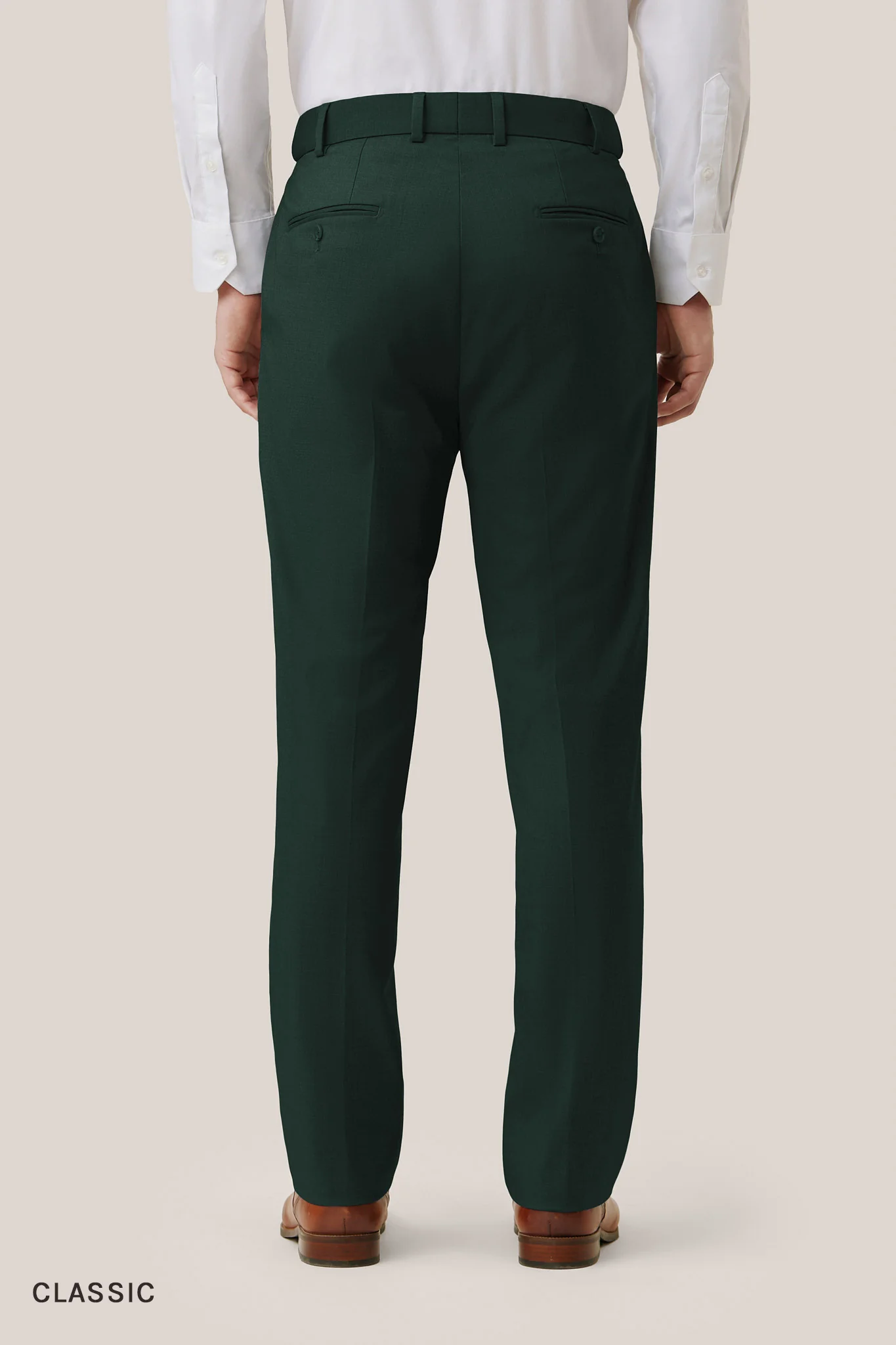 Taylor Suit Pants - Dark Green - Image 7