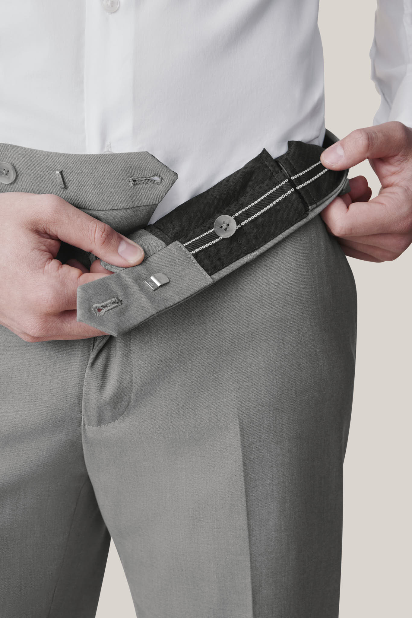 Taylor Suit Pants - Gray - Image 12