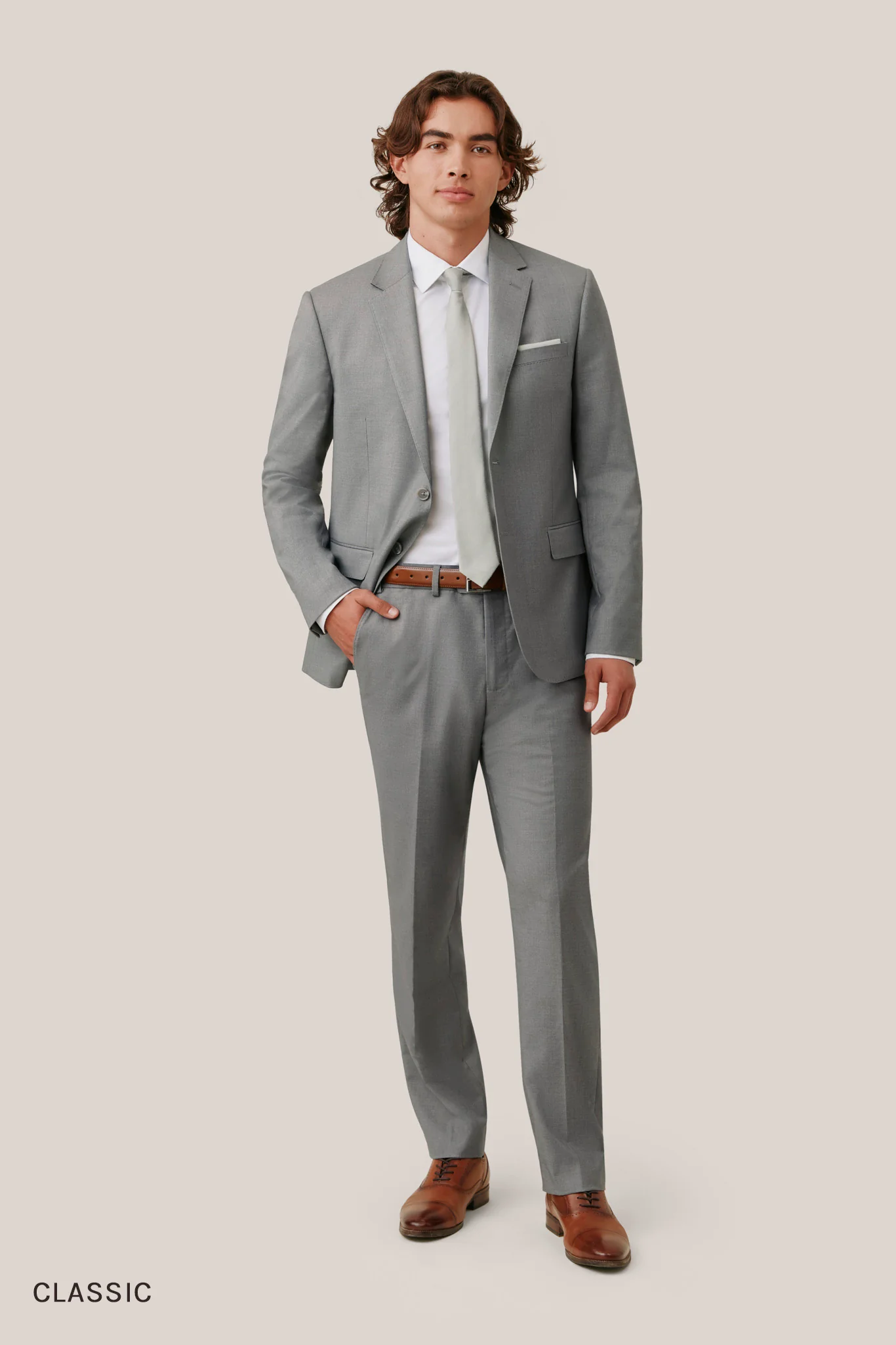 Taylor Suit Pants - Gray - Image 6