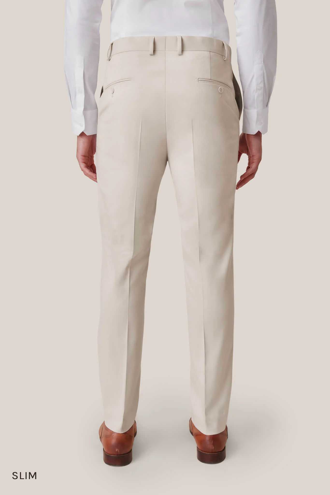 Taylor Suit Pants - Tan - Image 5