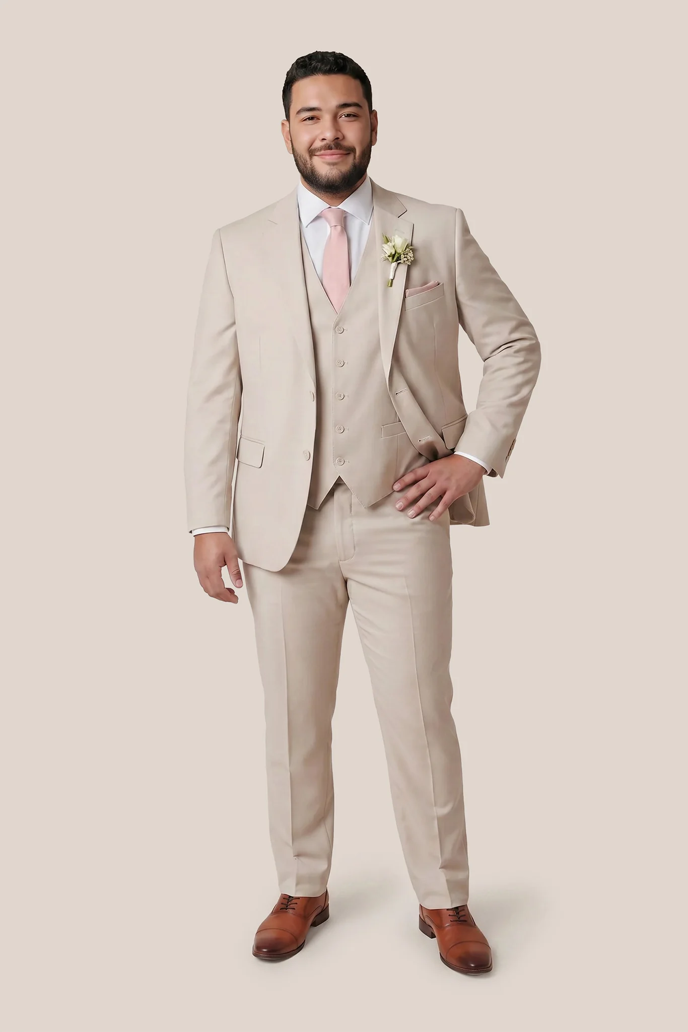 Taylor Suit - Tan - Image 9